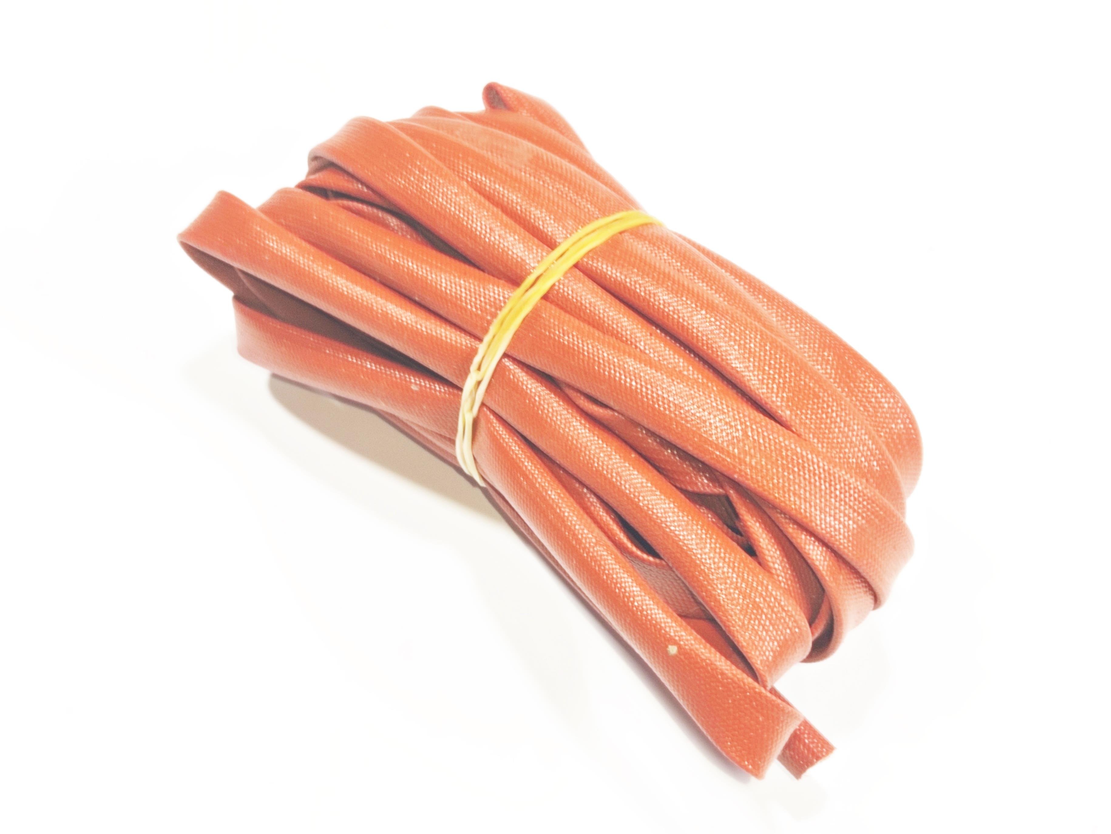 6mm H-Class Cam Elyaf Silikon İzoleli  Makaron - 6mm H-Class Silicone Coated Fiberglass Sleeve 
