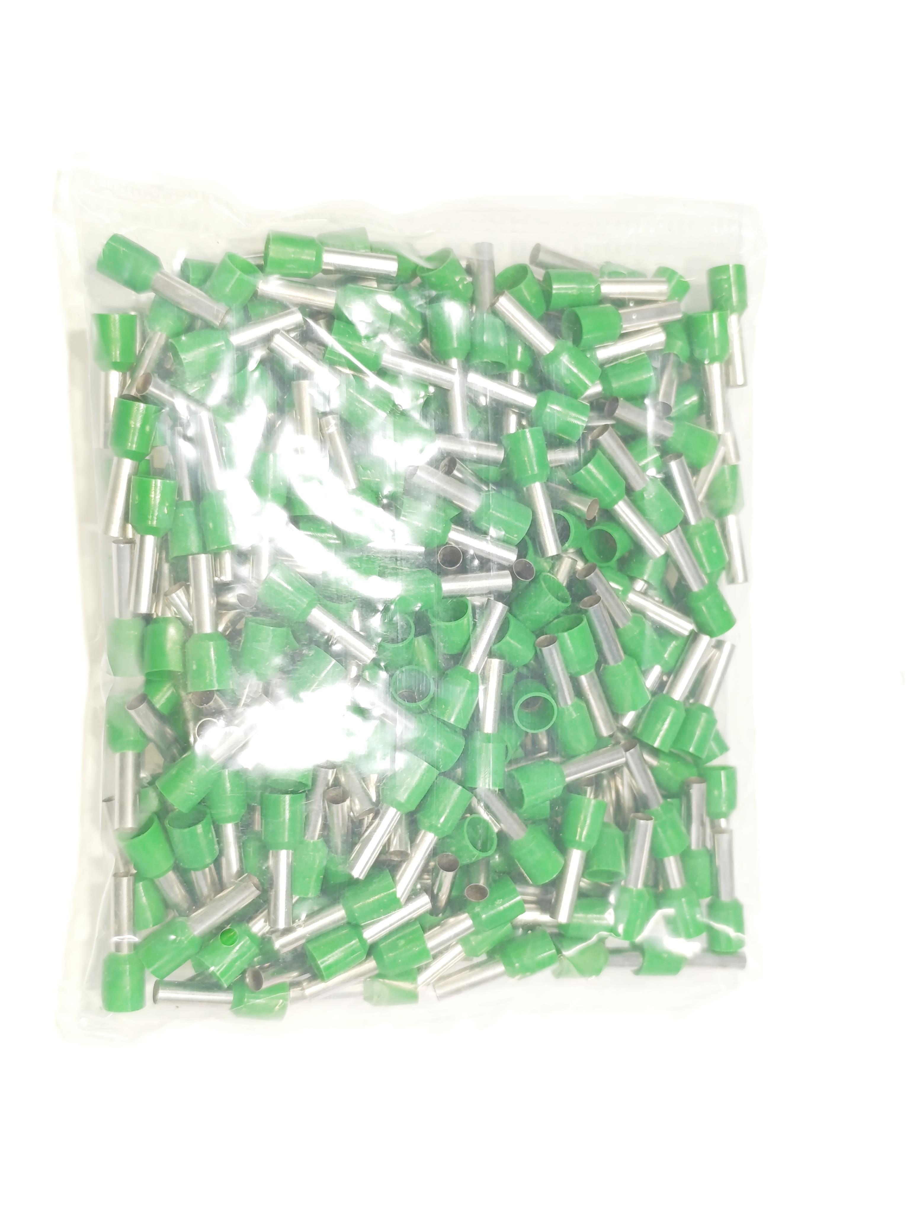 07.Cable Ferrules6mm Insulated Single Wire Ferrules – French Standard – Green – Pack of 2506mm Insulated Single Wire Ferrules – French Standard – Green – Pack of 250
