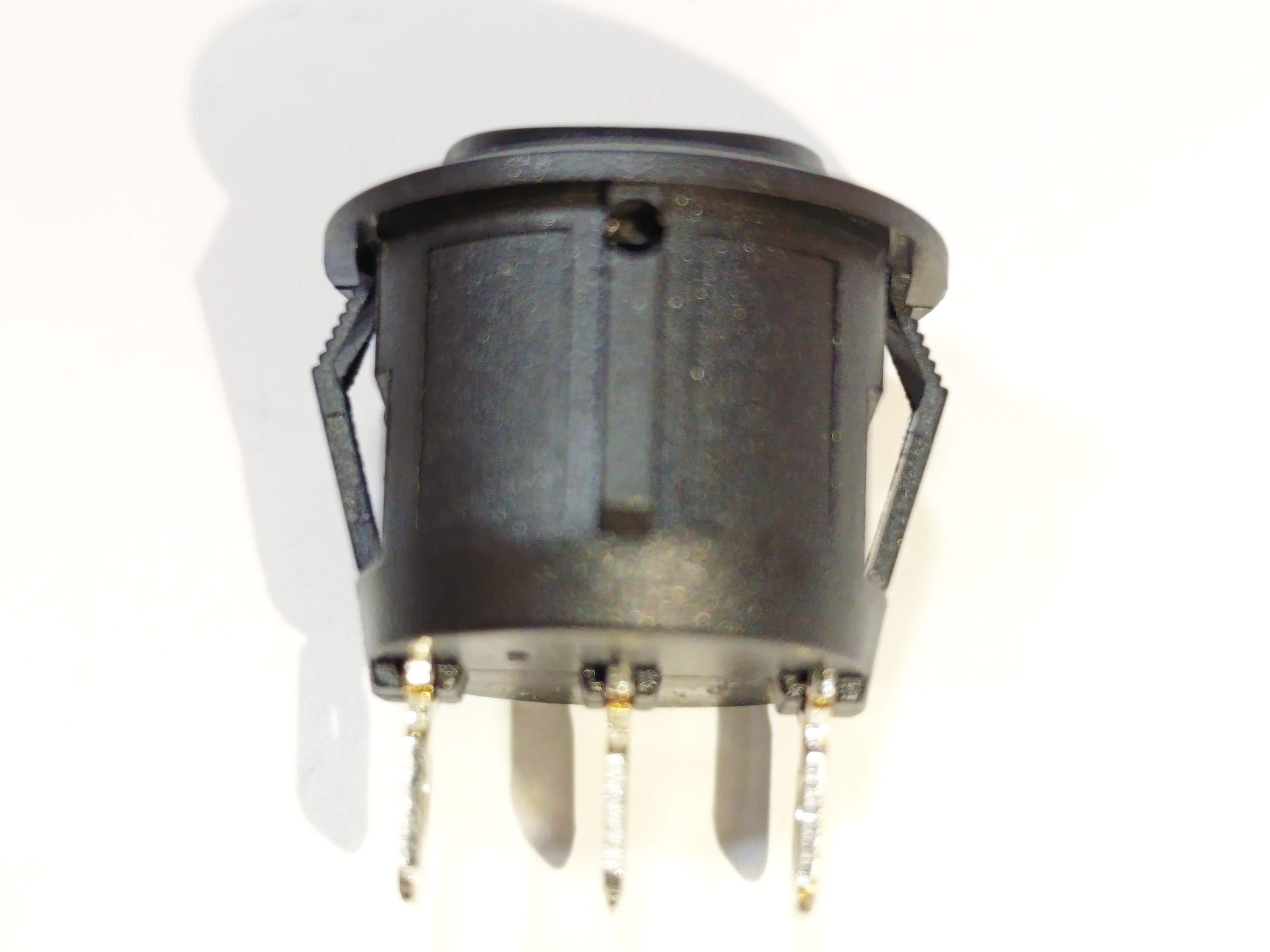 Black Color Round Lightless 1-0-2 Switch with 3 Terminals