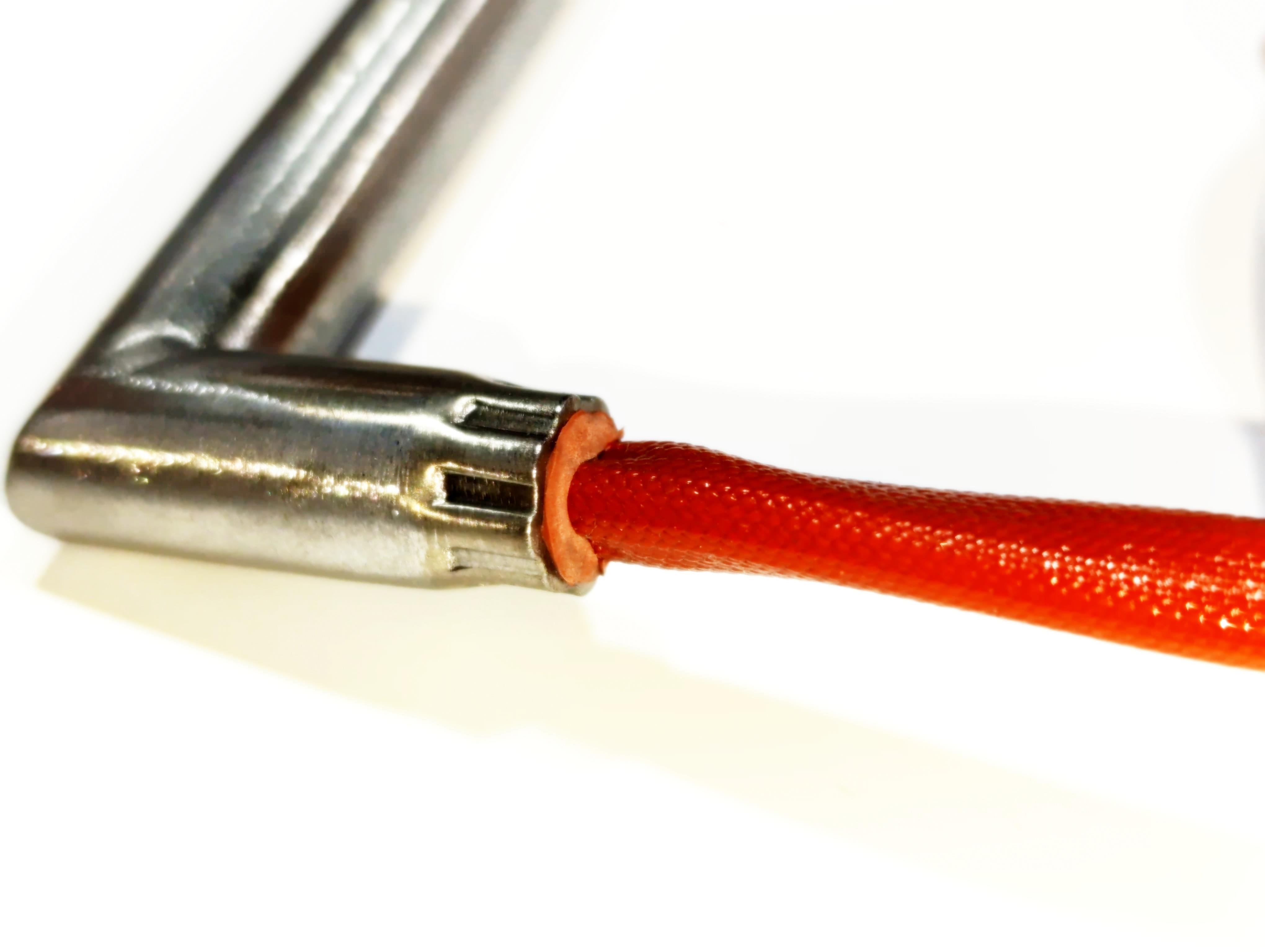 Cartridge Heater 11cm Length - 12mm Diameter - 500 Watt - 230V - Elbowed with 1-Meter Cable