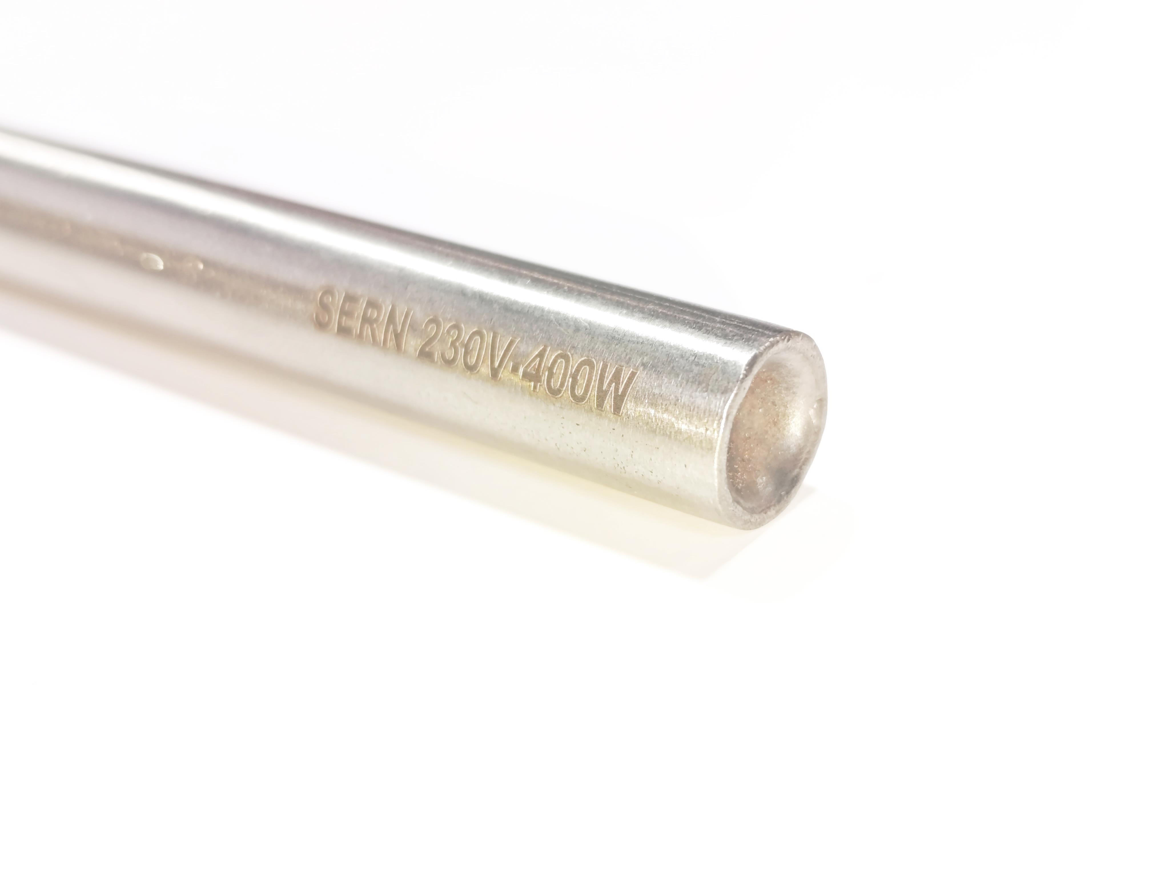 04.Cartridge Heater ResistorsCartridge Heater 11cm Length - 12mm Diameter - 500 Watt - 230V - Elbowed with 1-Meter CableCartridge Heater – 13cm Length, 12.5mm Diameter – 400W 230V – High Temperature Heating Element