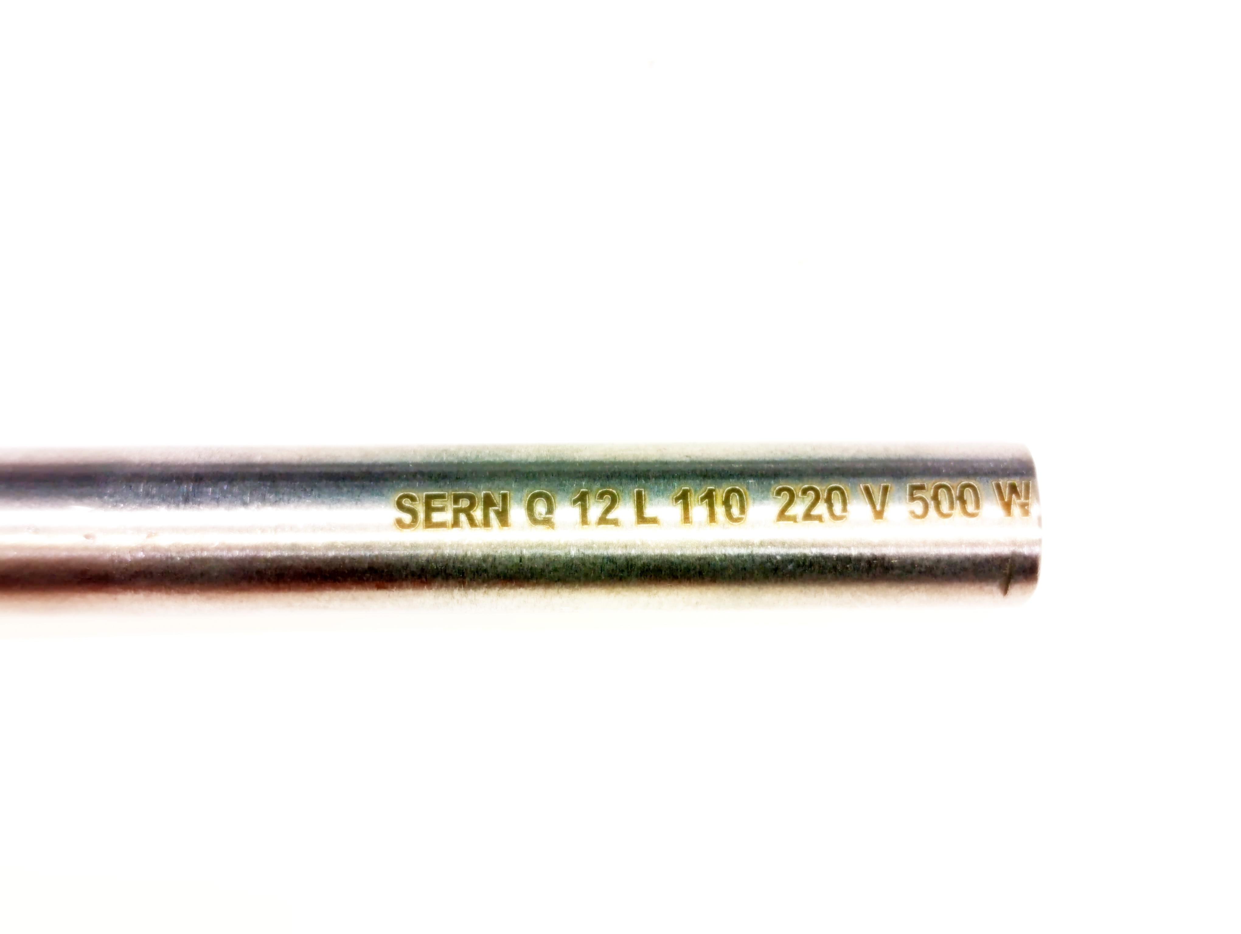 Cartridge Heater 11cm Length - 12mm Diameter - 500 Watt - 230V - Elbowed with 1-Meter Cable