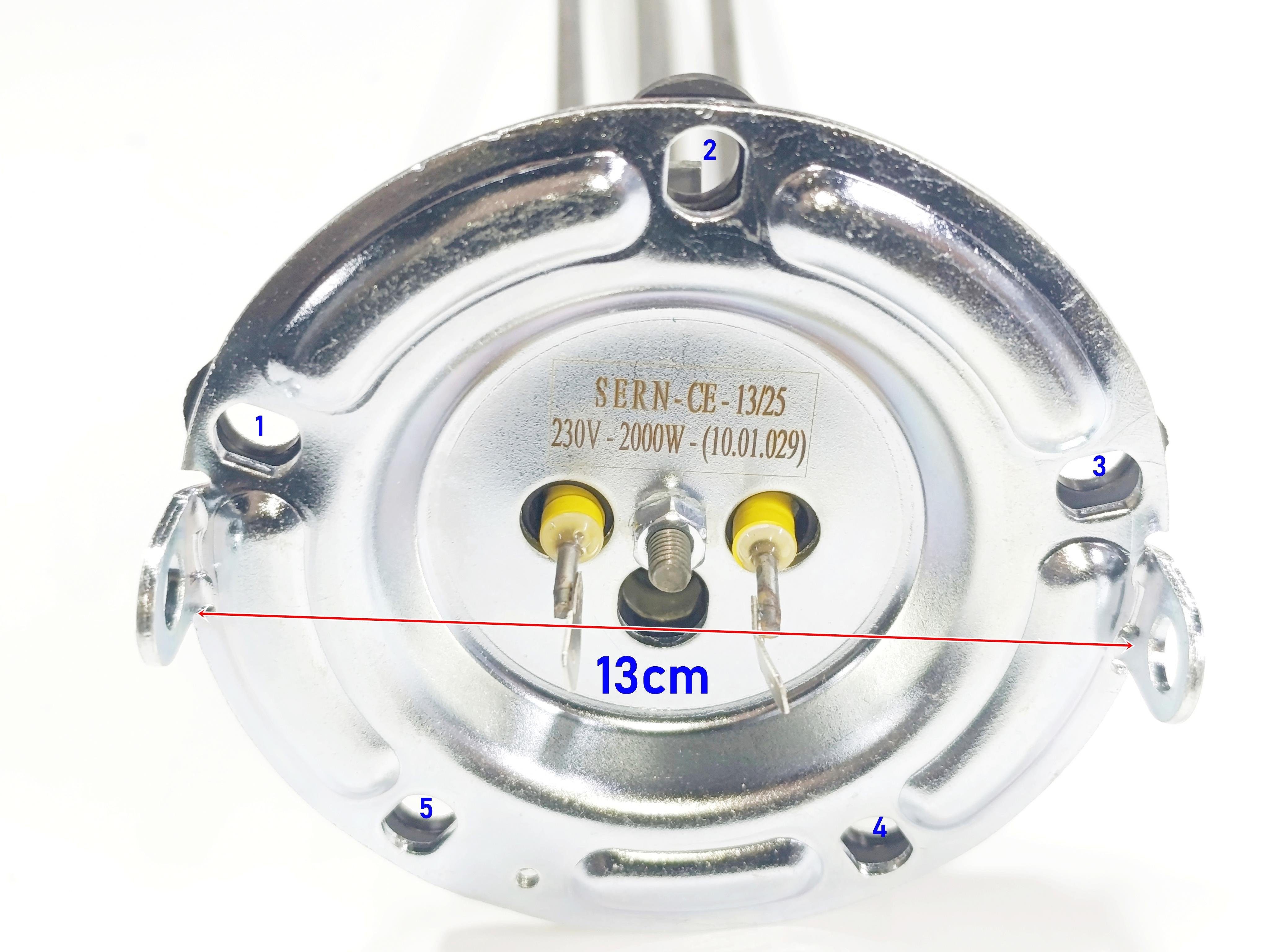 01.Water Heater Spare PartsCR304 Heating Element 2000W 230V Compatible with Arçelik Beko Demirdöküm DT-4 Thermosiphon (5-Hole Type)CR304 Heating Element 2000W 230V Compatible with Arçelik Beko Demirdöküm DT-4 Thermosiphon (5-Hole Type)