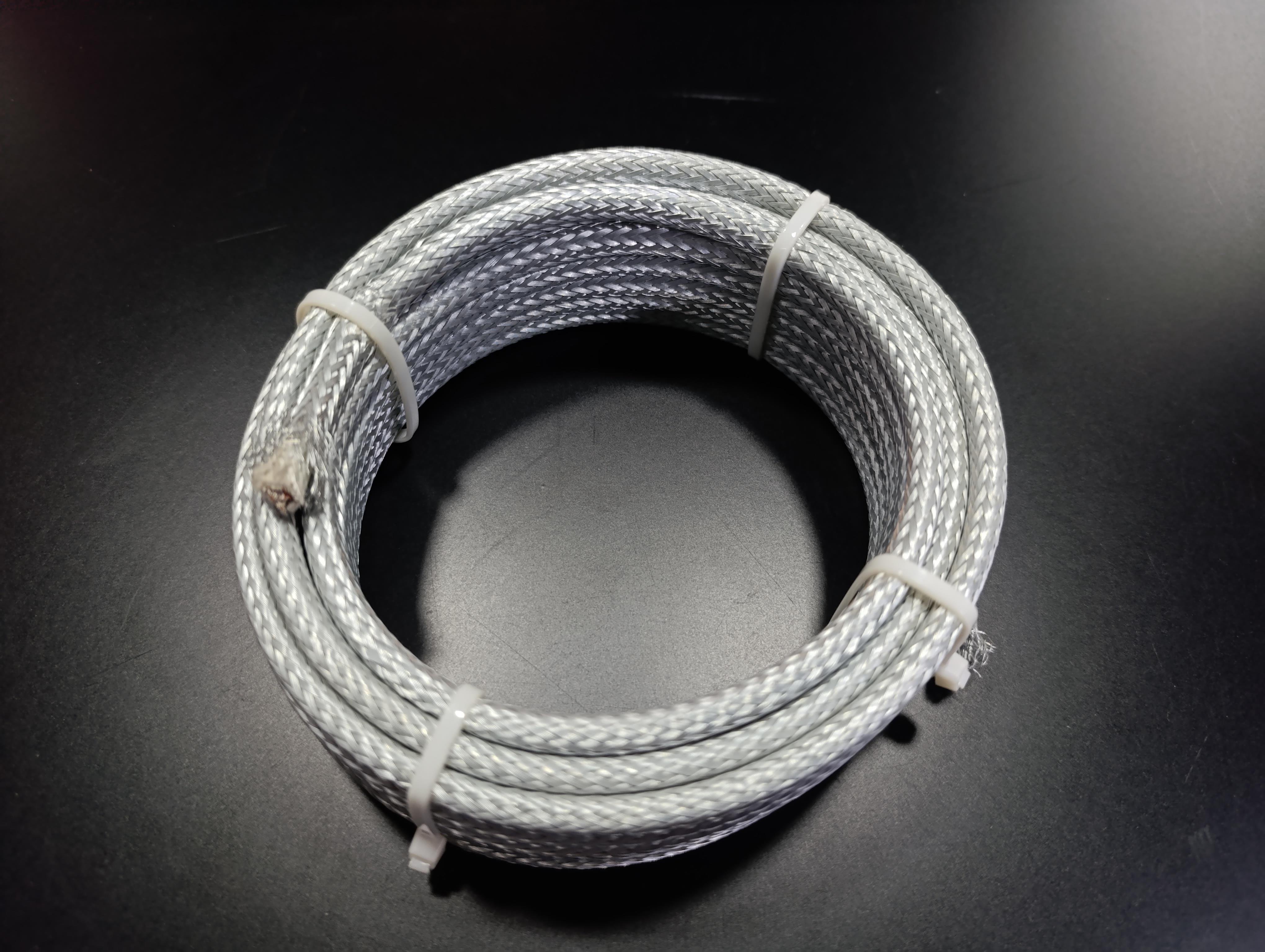 12.Industrial Process HeatersCuttable Fiberglass + Metal Braided Cable Heater – 125W/M – 230V – Max Temp: 325°C – 6 MetresCuttable Fiberglass + Metal Braided Cable Heater – 125W/M – 230V – Max Temp: 325°C – 6 Metres
