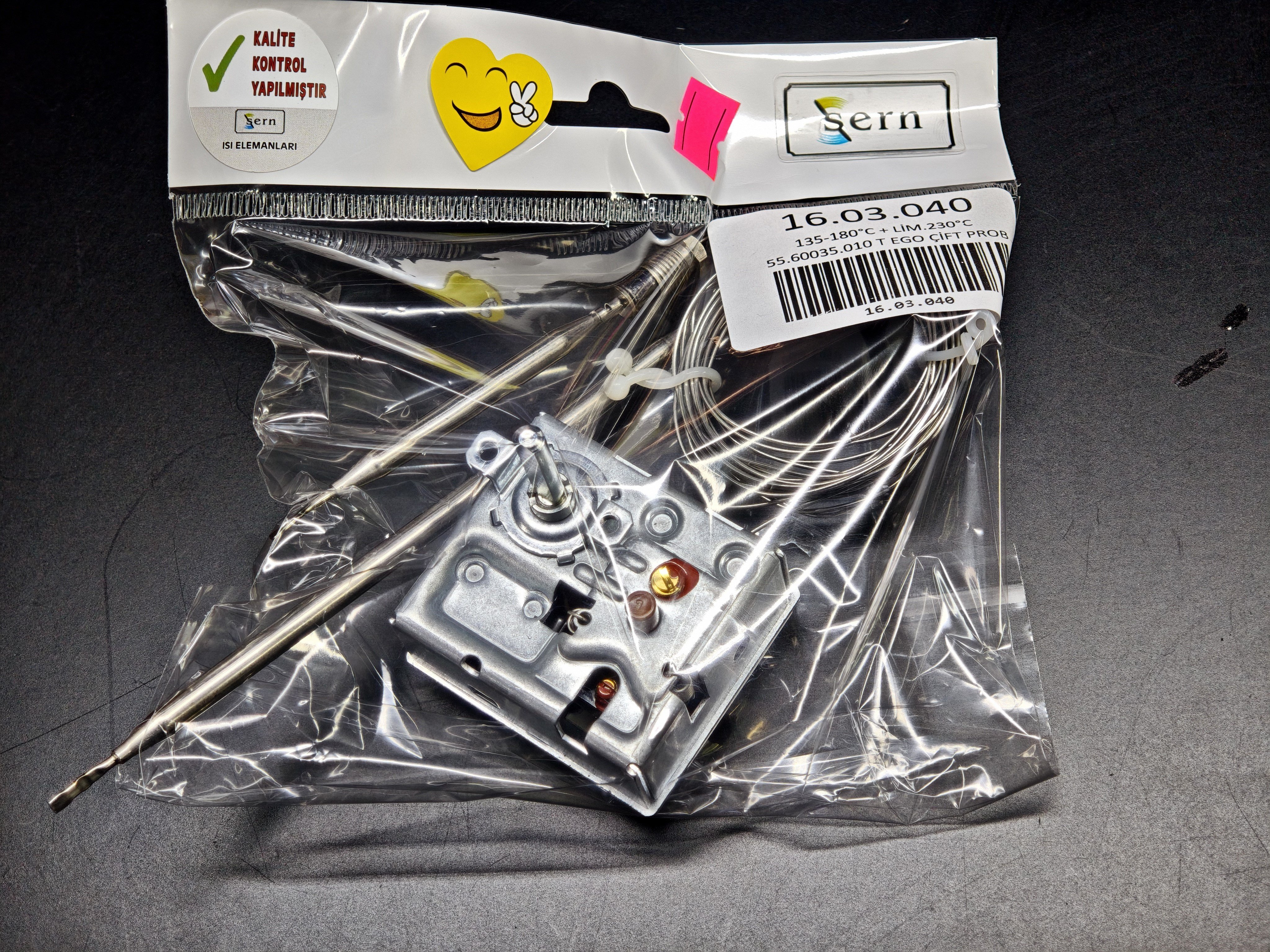 03.Tail ThermostatsEGO 55.60035.010 Dual Probe Thermostat 135-180°C with 230°C Safety Limiter 20A Three PhaseEGO 55.60035.010 Dual Probe Thermostat 135-180°C with 230°C Safety Limiter 20A Three Phase