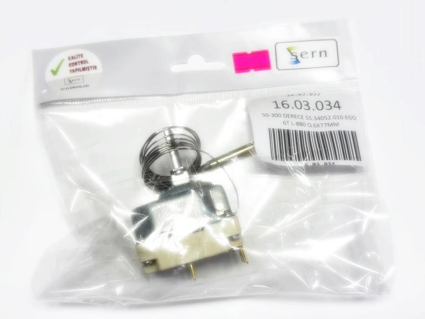03.Tail ThermostatsEGO Adjustable Thermostat 50–300°C 55.34052.010 6T L-880mm Bulb Q 6x77mm Tail TypeEGO Adjustable Thermostat 50–300°C 55.34052.010 6T L-880mm Bulb Q 6x77mm Tail Type