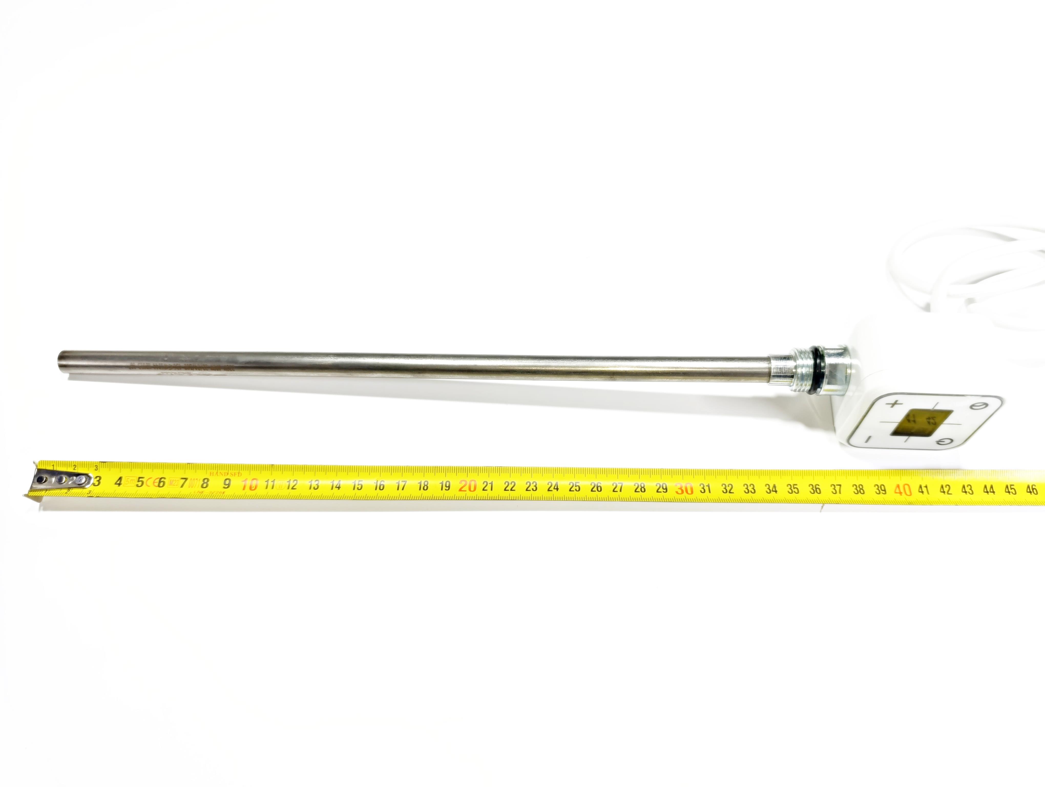 Havlupan Isıtıcı Rezistans 400 W / 230 V / L:370 MM, Beyaz, Kare Dijital, HP013 Model - Towel Radiator Heater Resistance 400 W / 230 V / L:370 MM, White, Square Digital, HP013 Model