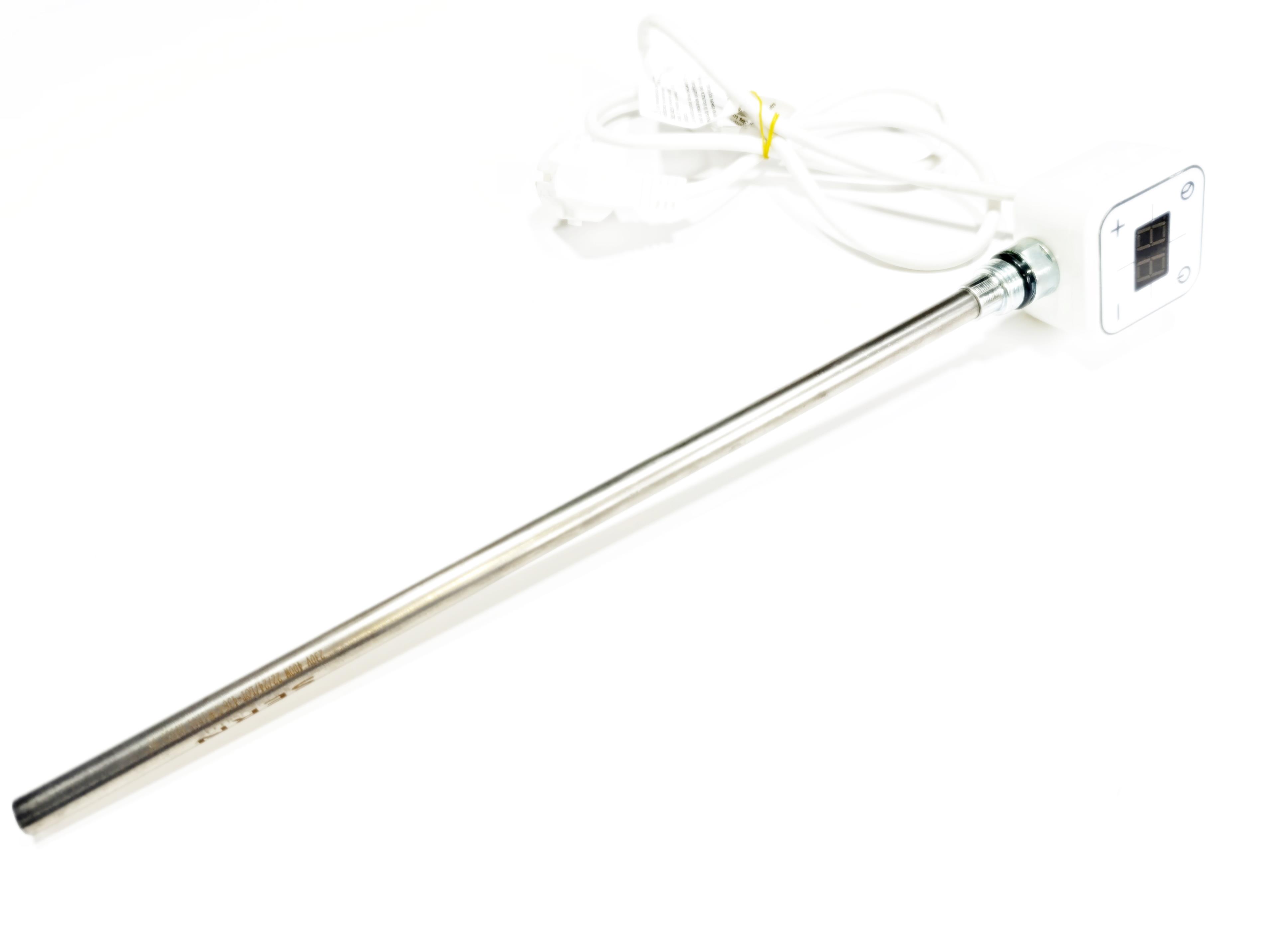 Havlupan Isıtıcı Rezistans 400 W / 230 V / L:370 MM, Beyaz, Kare Dijital, HP013 Model - Towel Radiator Heater Resistance 400 W / 230 V / L:370 MM, White, Square Digital, HP013 Model