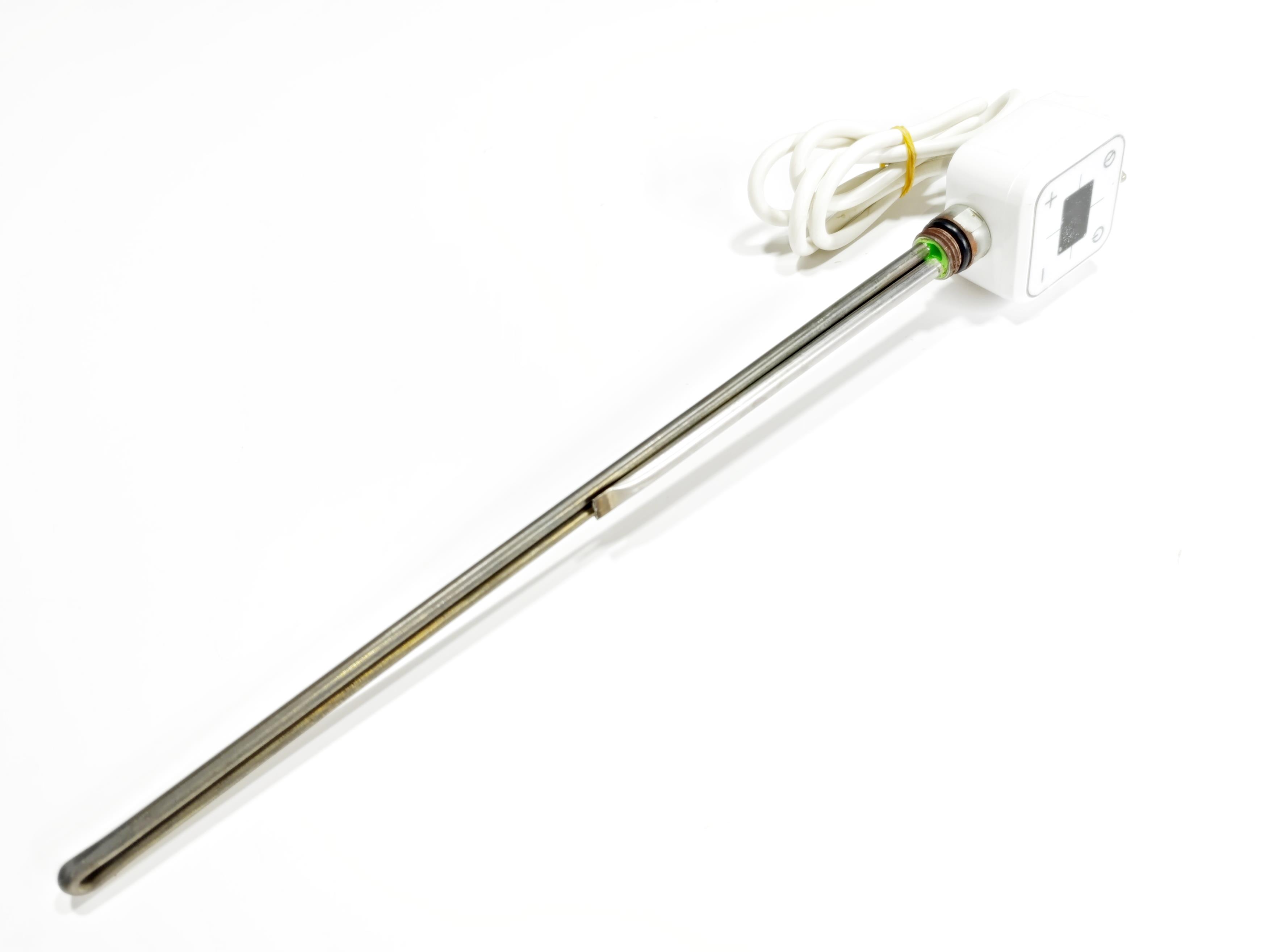 Havlupan Isıtıcı Rezistans 600 W / 230 V / L:550 MM, Beyaz, Kare Dijital, HP013 Model - Towel Radiator Heater Resistance 600 W / 230 V / L:550 MM, White, Square Digital, HP013 Model