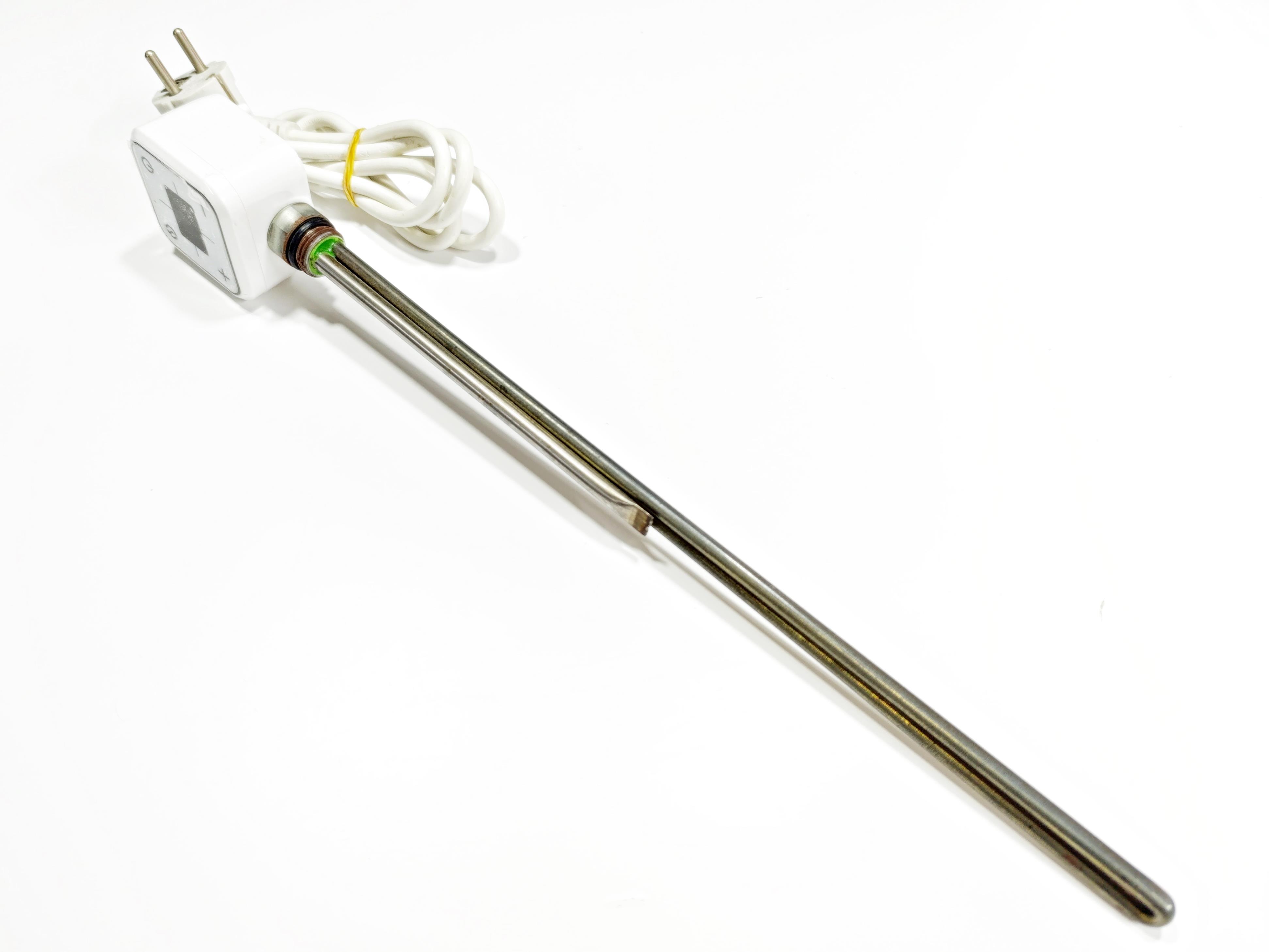 Havlupan Isıtıcı Rezistans 600 W / 230 V / L:550 MM, Beyaz, Kare Dijital, HP013 Model - Towel Radiator Heater Resistance 600 W / 230 V / L:550 MM, White, Square Digital, HP013 Model
