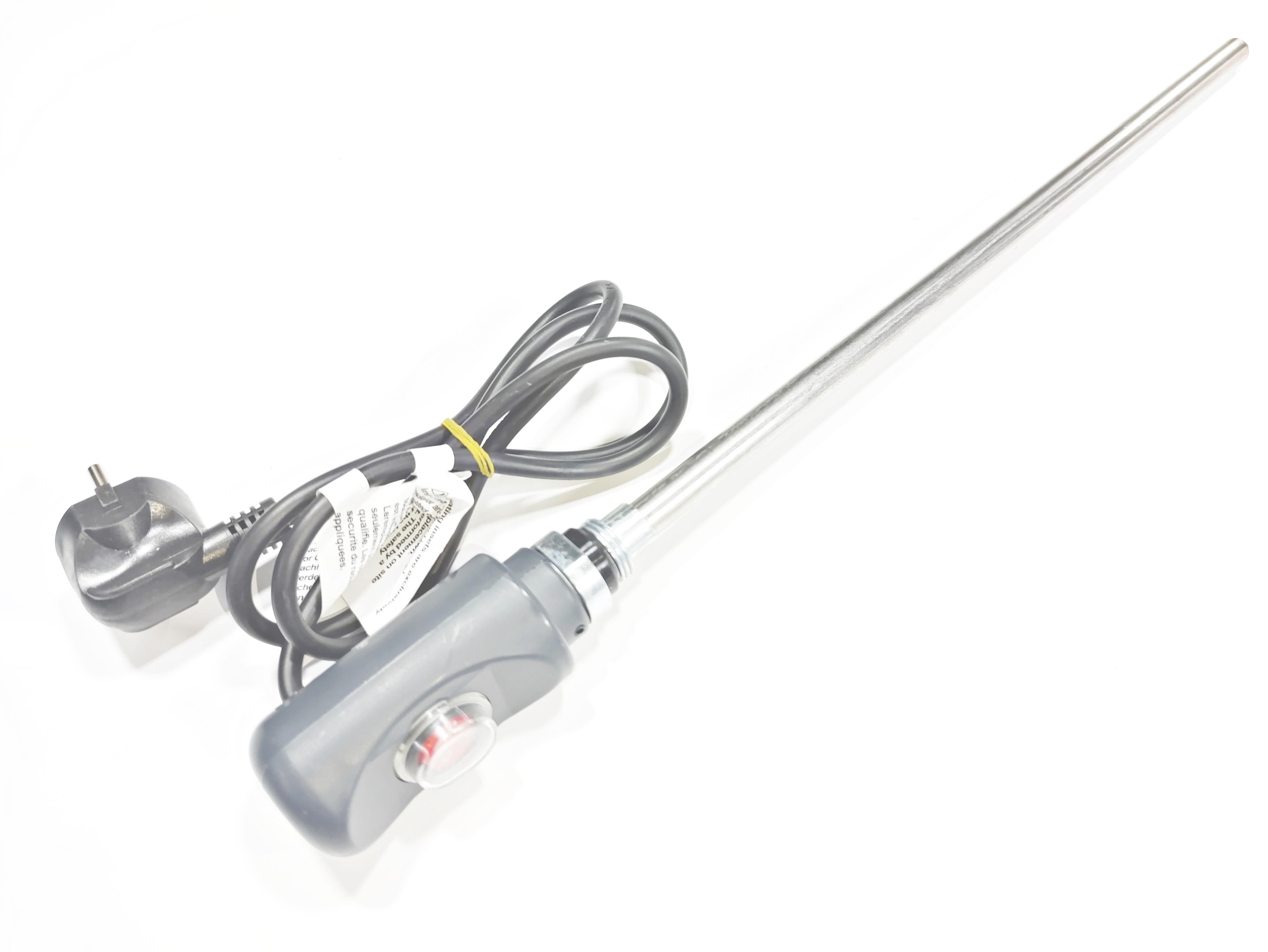 Havlupan Isıtıcı Rezistans 900W / 230V / L:710MM , Gri, On/Off Anahtar, HP03 Model - Towel Radiator Heater Resistors 900W / 230V / L:710MM, Grey, On/Off Switch, HP03