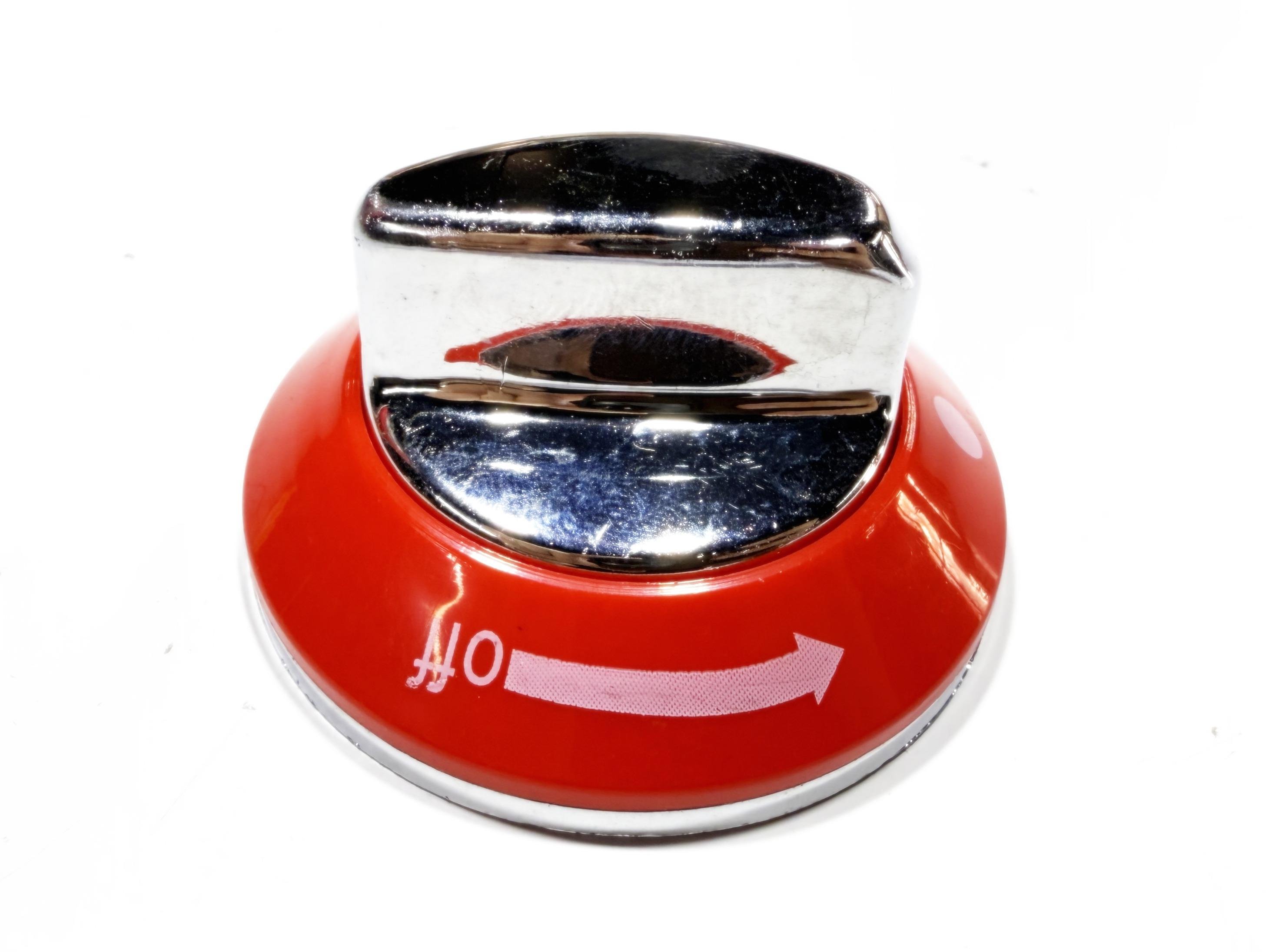 14.Horeca ButtonsHeat Control Knob – Compatible with 6mm, 8mm & E.C.A. Valves | Red / Nickel-Plated | Horeca TypeHeat Control Knob – Compatible with 6mm, 8mm & E.C.A. Valves | Red / Nickel-Plated | Horeca Type