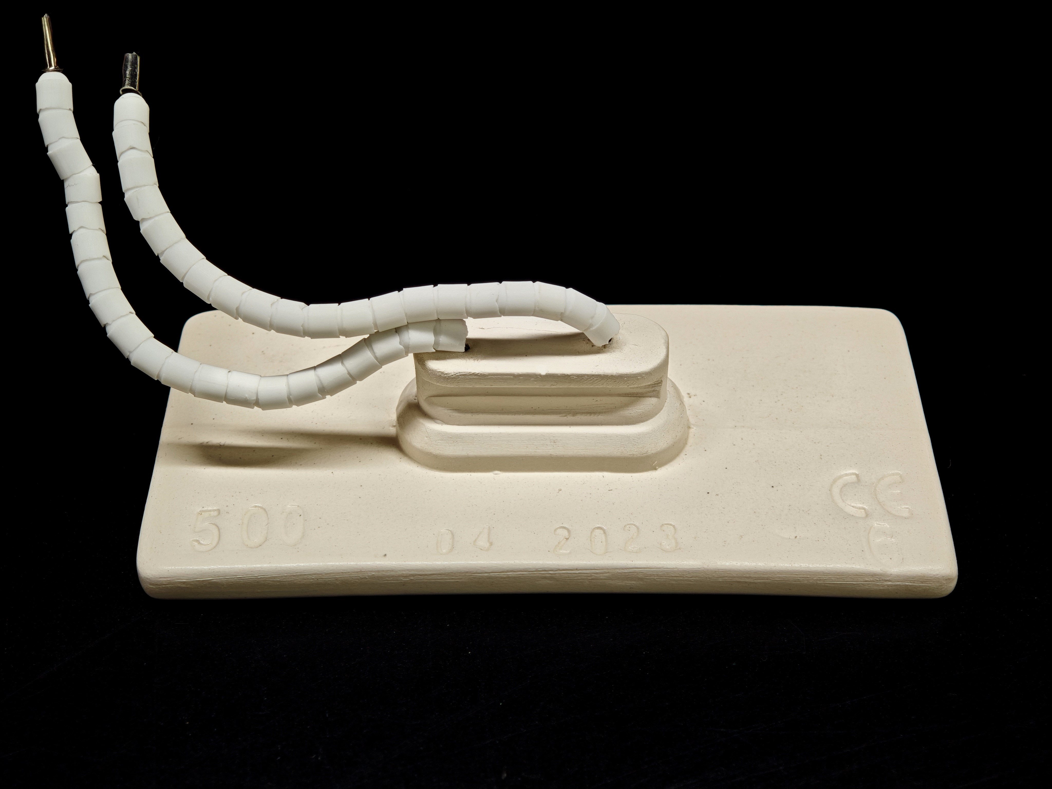 01.Plain (White) Ceramics ResistancesInfrared Ceramic Heater Element Flat 122x60mm 500W 230V White – HSF ModelInfrared Ceramic Heater Element Flat 122x60mm 500W 230V White – HSF Model