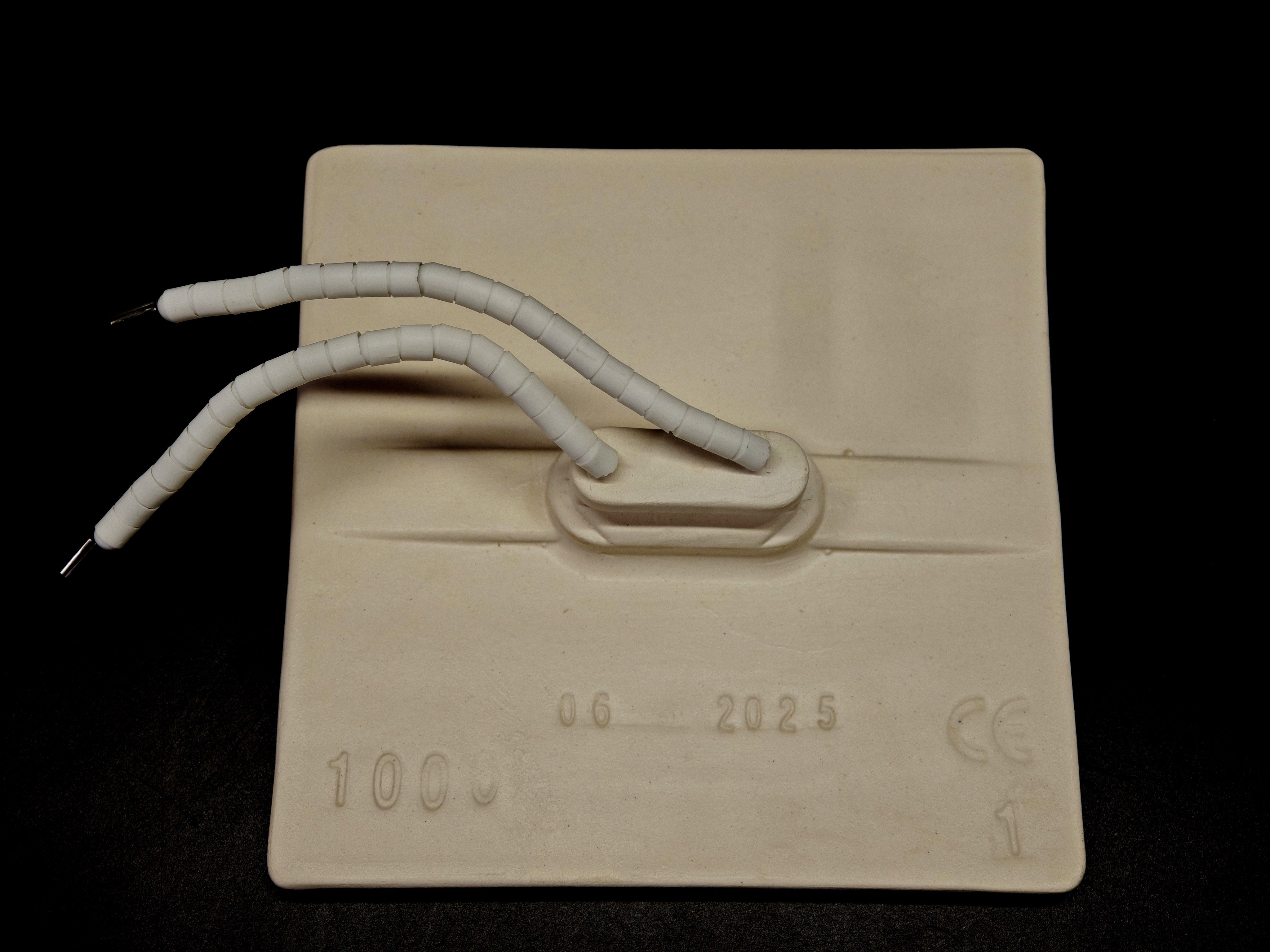 01.Plain (White) Ceramics ResistancesInfrared Ceramic Heater Element Flat 122x122mm 1000W 230V White – SFE ModelInfrared Ceramic Heater Element Flat 122x122mm 1000W 230V White – SFE Model