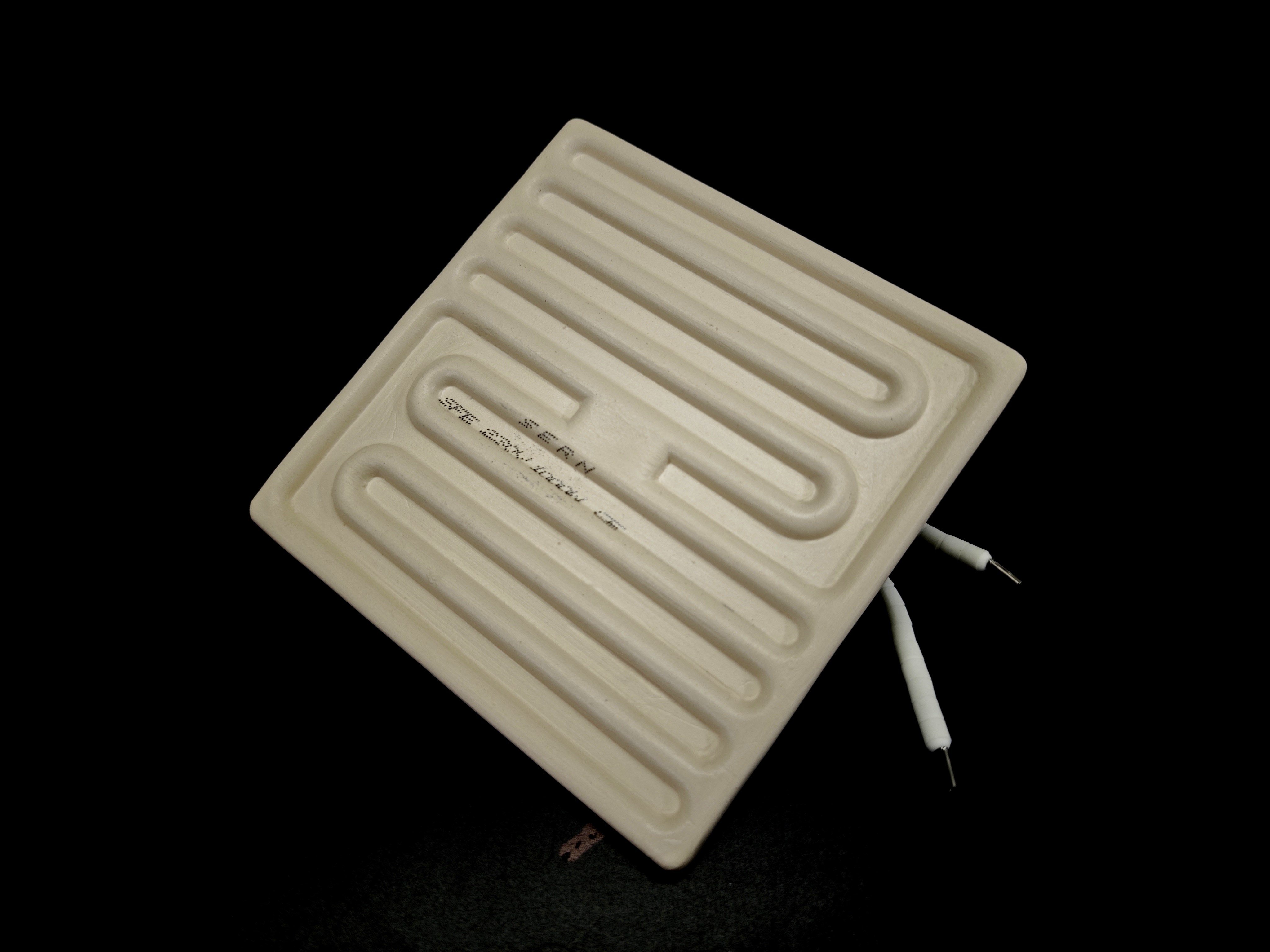 01.Plain (White) Ceramics ResistancesInfrared Ceramic Heater Element Flat 122x122mm 1000W 230V White – SFE ModelInfrared Ceramic Heater Element Flat 122x122mm 1000W 230V White – SFE Model