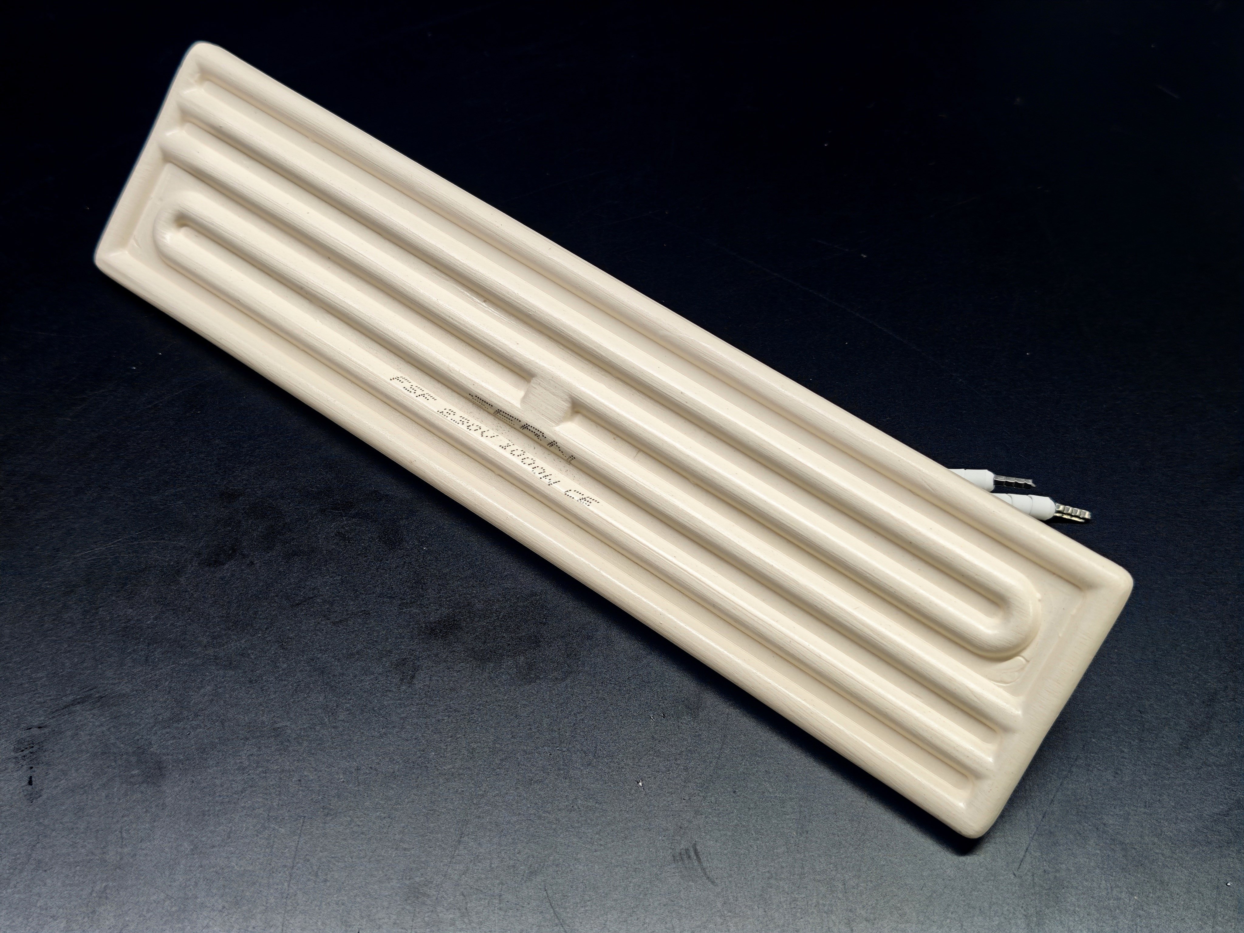 01.Plain (White) Ceramics ResistancesInfrared Ceramic Heater Element Flat 245x60mm 1000W 230V White – FSF ModelInfrared Ceramic Heater Element Flat 245x60mm 1000W 230V White – FSF Model
