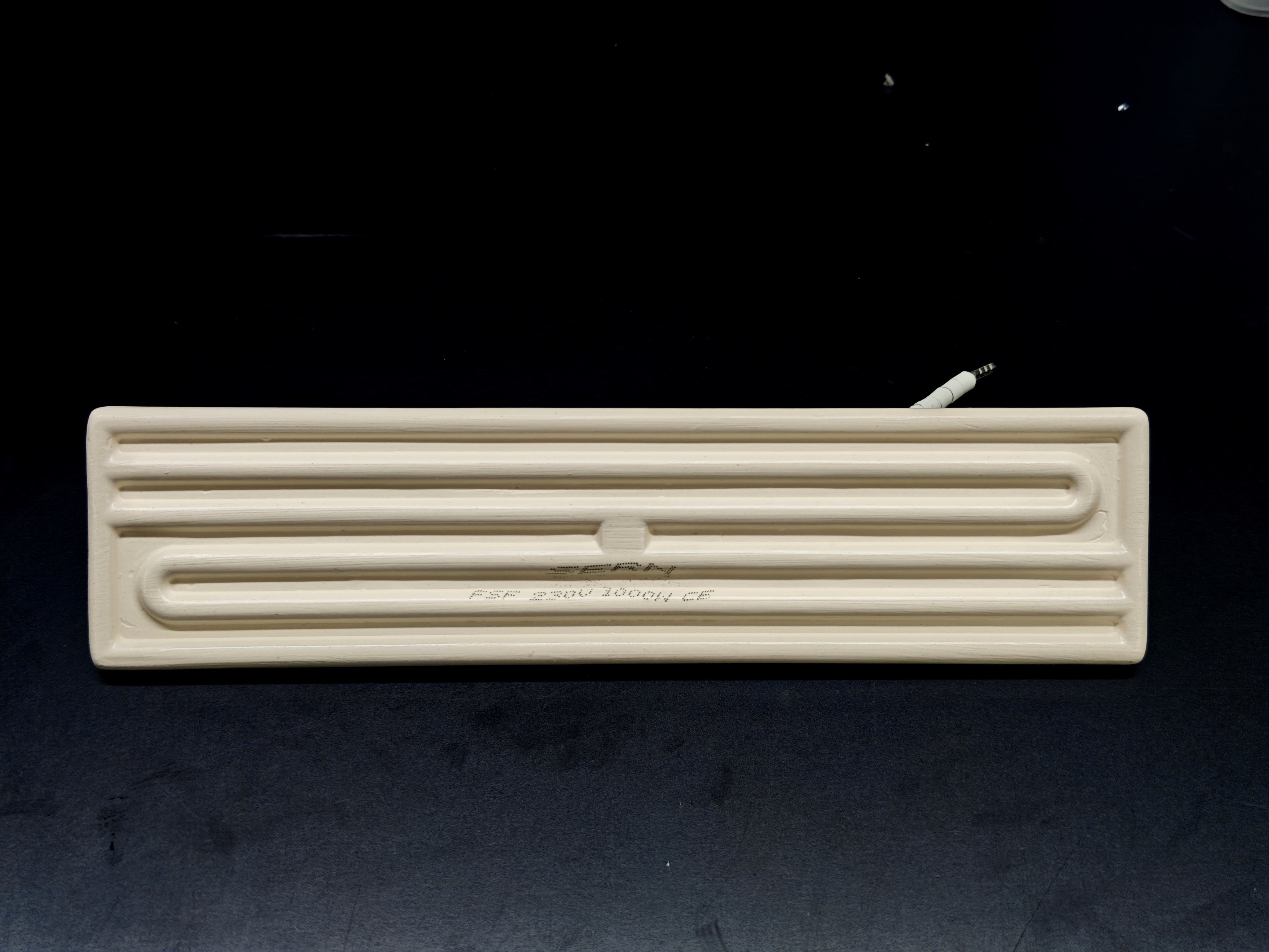 01.Plain (White) Ceramics ResistancesInfrared Ceramic Heater Element Flat 245x60mm 1000W 230V White – FSF ModelInfrared Ceramic Heater Element Flat 245x60mm 1000W 230V White – FSF Model