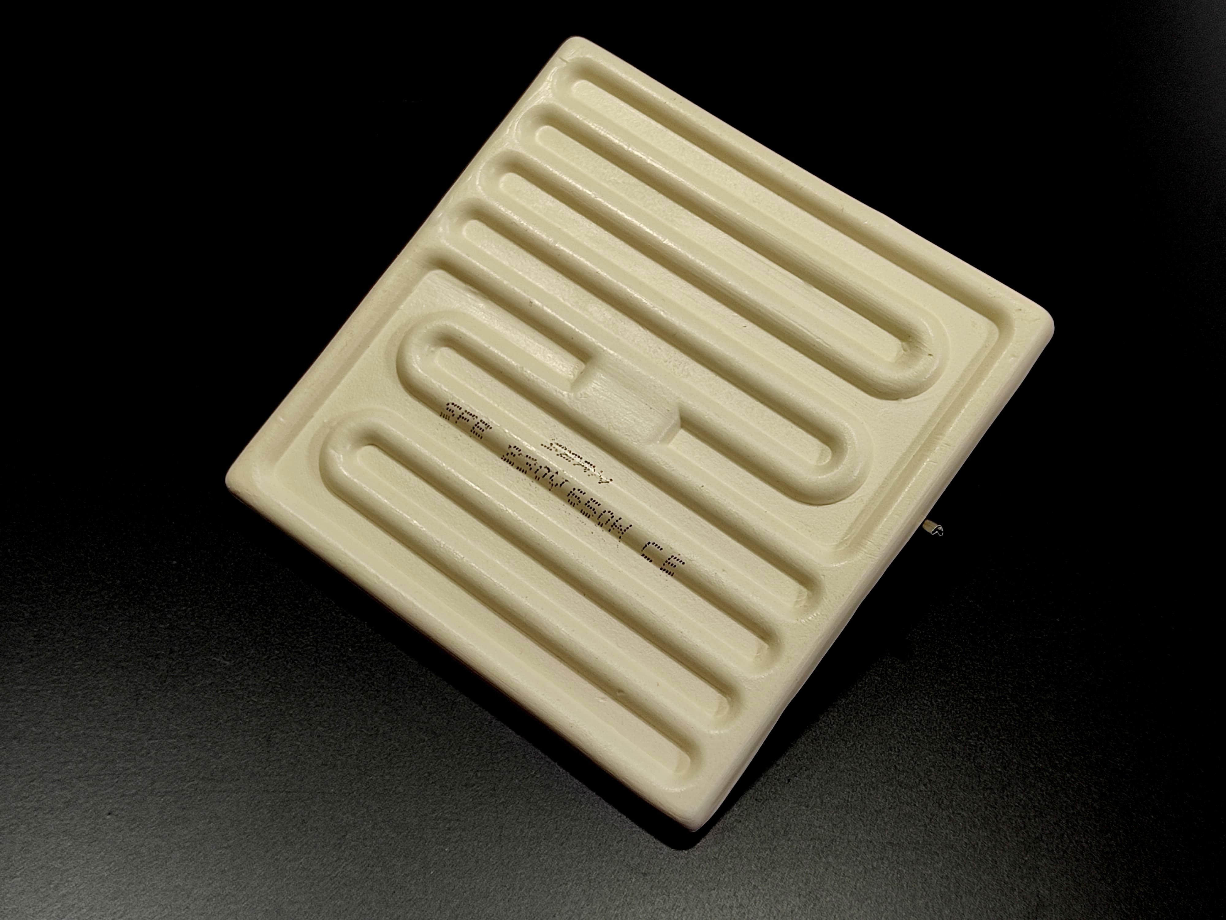 İnfrared Seramik Isıtıcı Rezistans Düz 122X122mm 650W 230V Beyaz Renk SFE Model