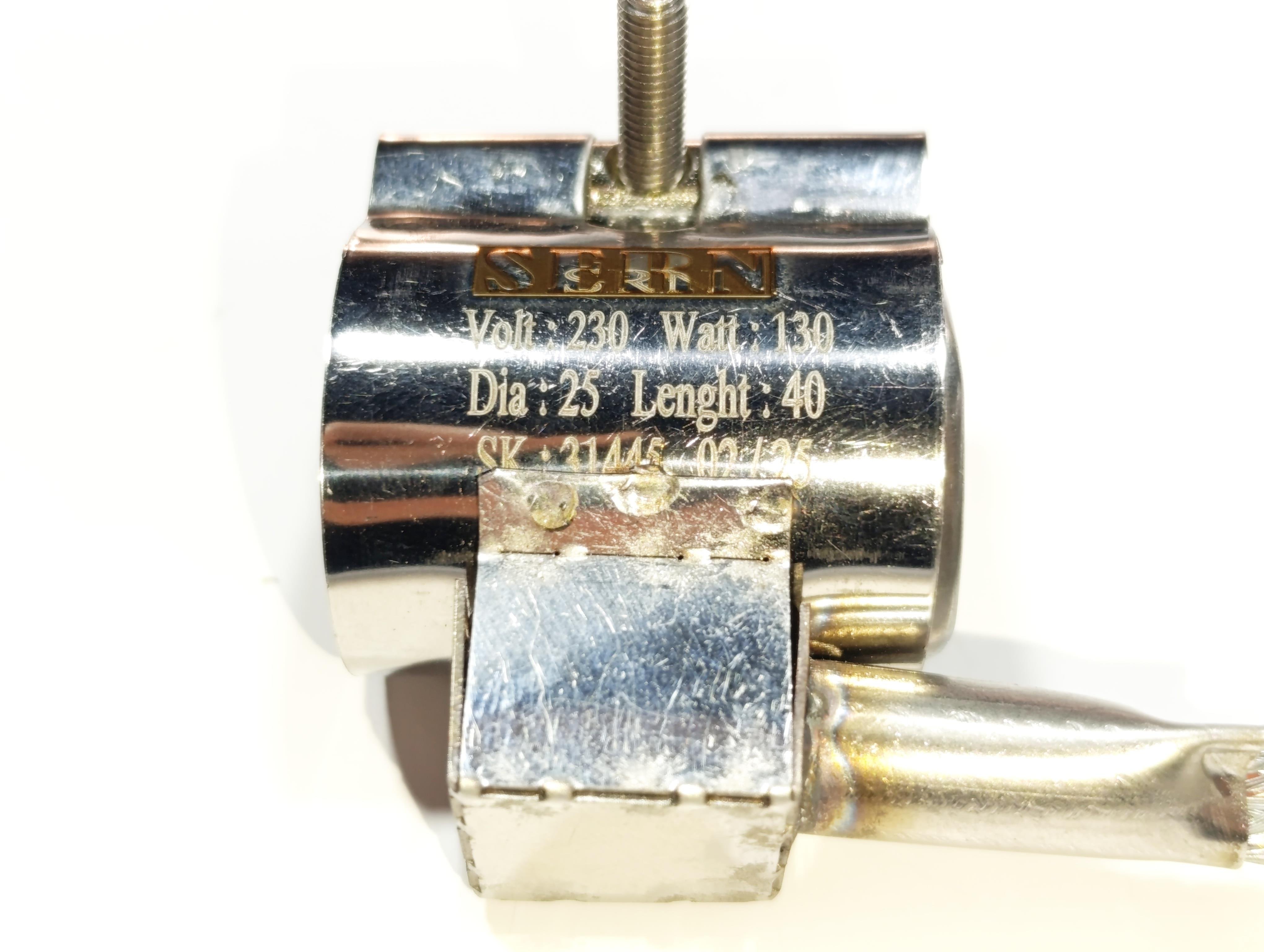 Kelepçe Meme Rezistans 25mm Çap-40mm Boy-130W-230V