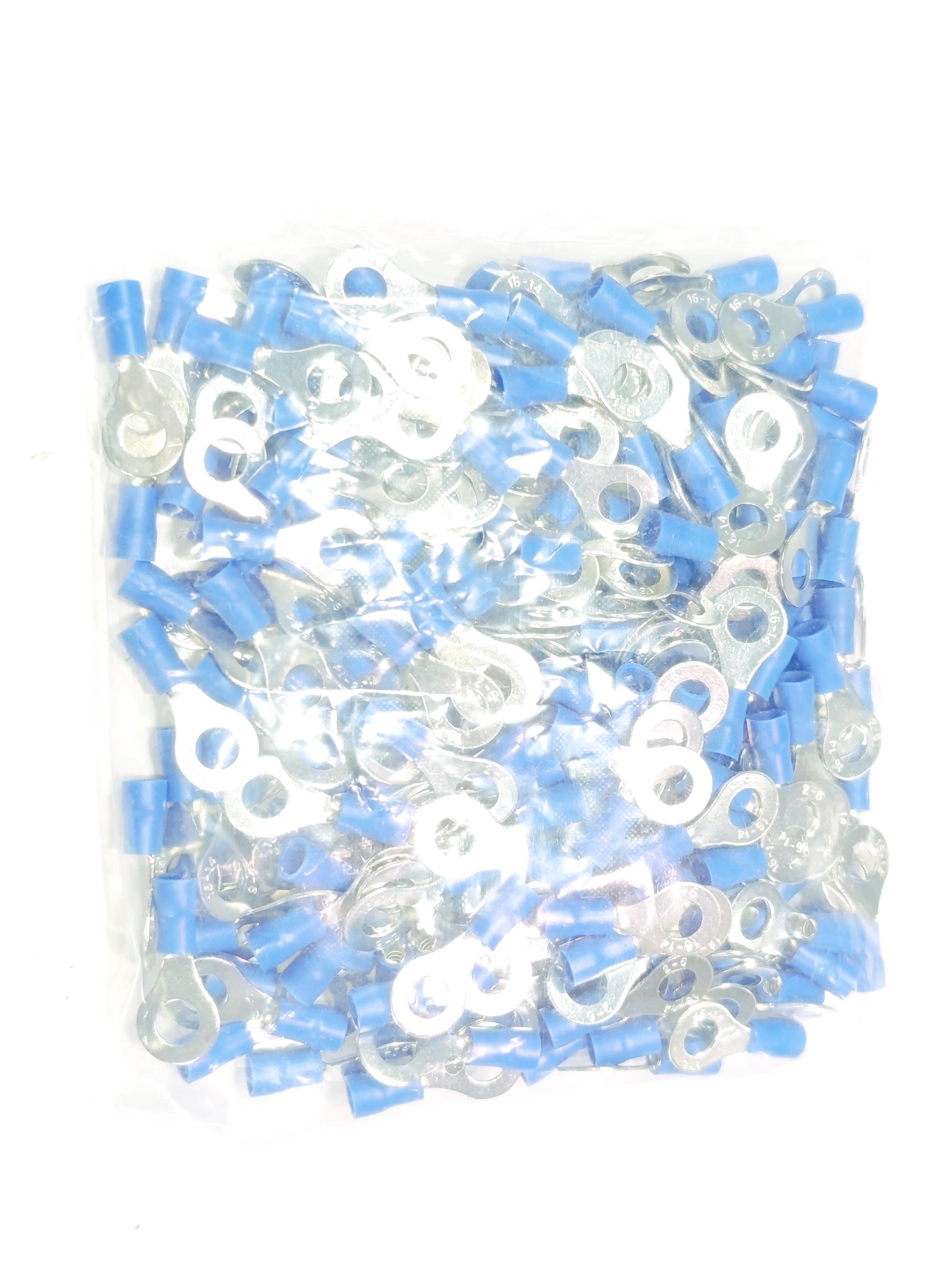  08.Insulated Cable EndsM6 (1.50 x 2.50 mm²) Round Type Insulated Cable End Terminals Blue Colour – 1 Pack – 200 PiecesM6 (1.50 x 2.50 mm²) Round Type Insulated Cable End Terminals Blue Colour – 1 Pack – 200 Pieces