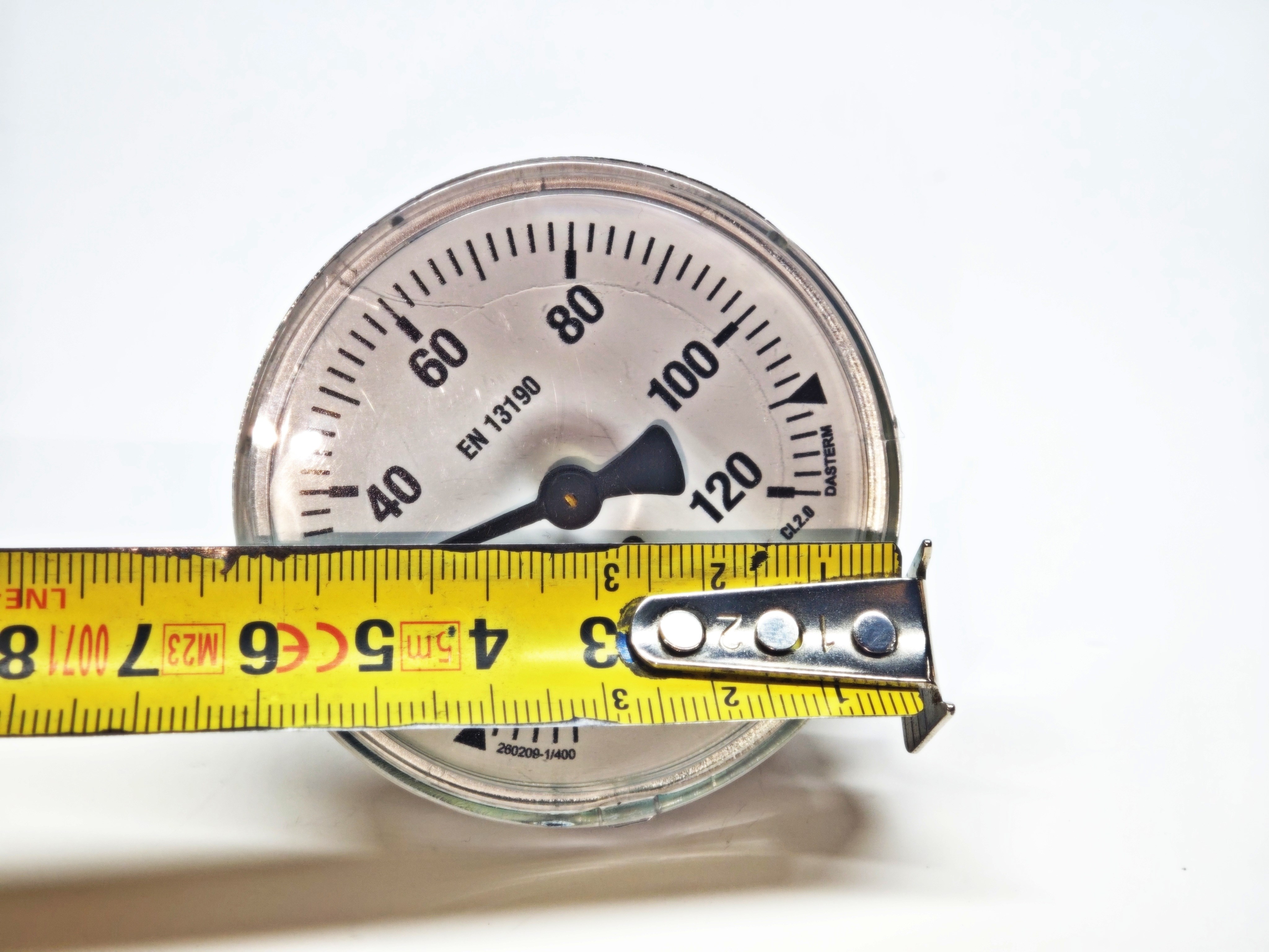03.Indicators & NipplesMILTHERM Bi-Metal Thermometer 0-120°C Ø63mm 50mm Rear Connection G1/2