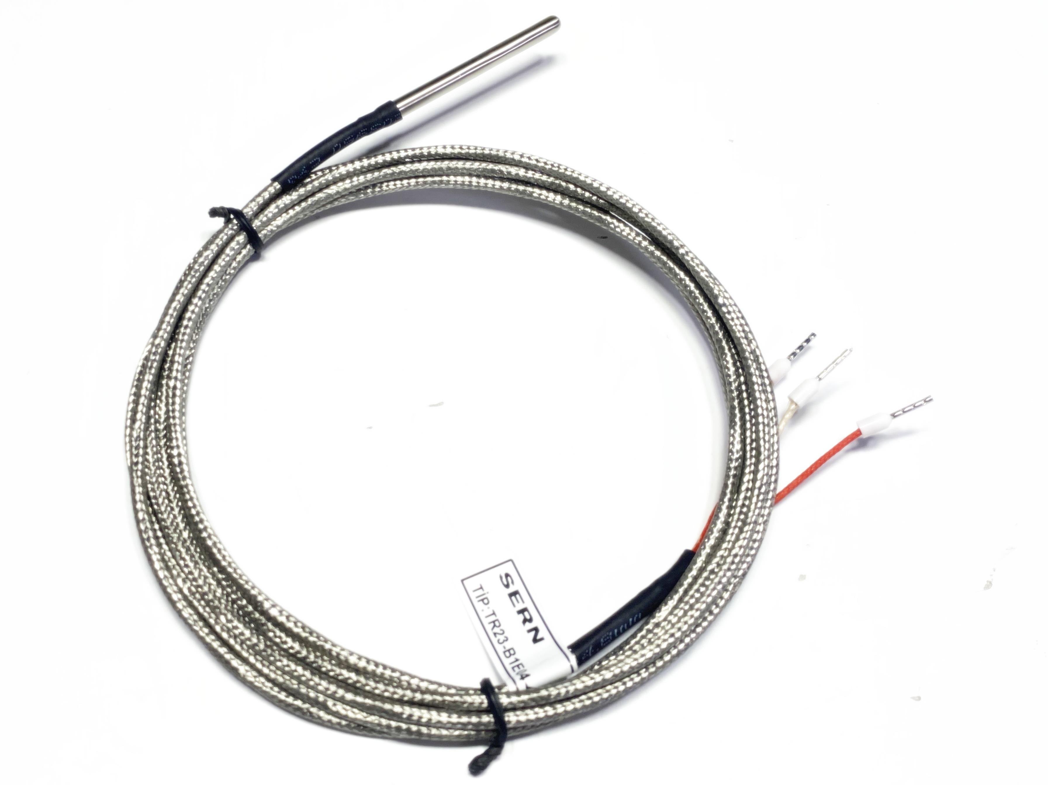 01.Thermocouples, PT100 and NTCPT100 Sensor with 4mm Thickness, 4cm Length, and 2 Meter CablePT100 Sensor with 4mm Thickness, 4cm Length, and 2 Meter Cable 
