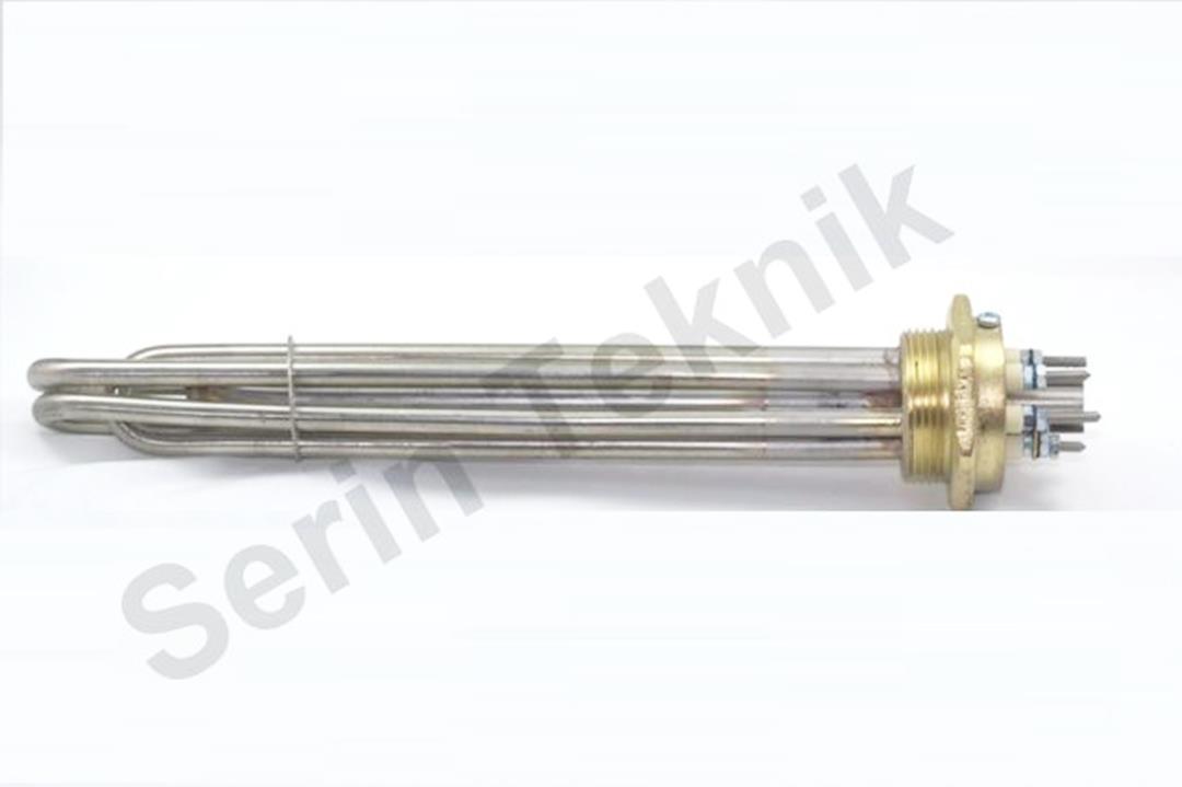 Q Kalite(1mm) 1,5inç 6KW 28,5cm Kafalı Kazan Isıtıcı Rezistansı