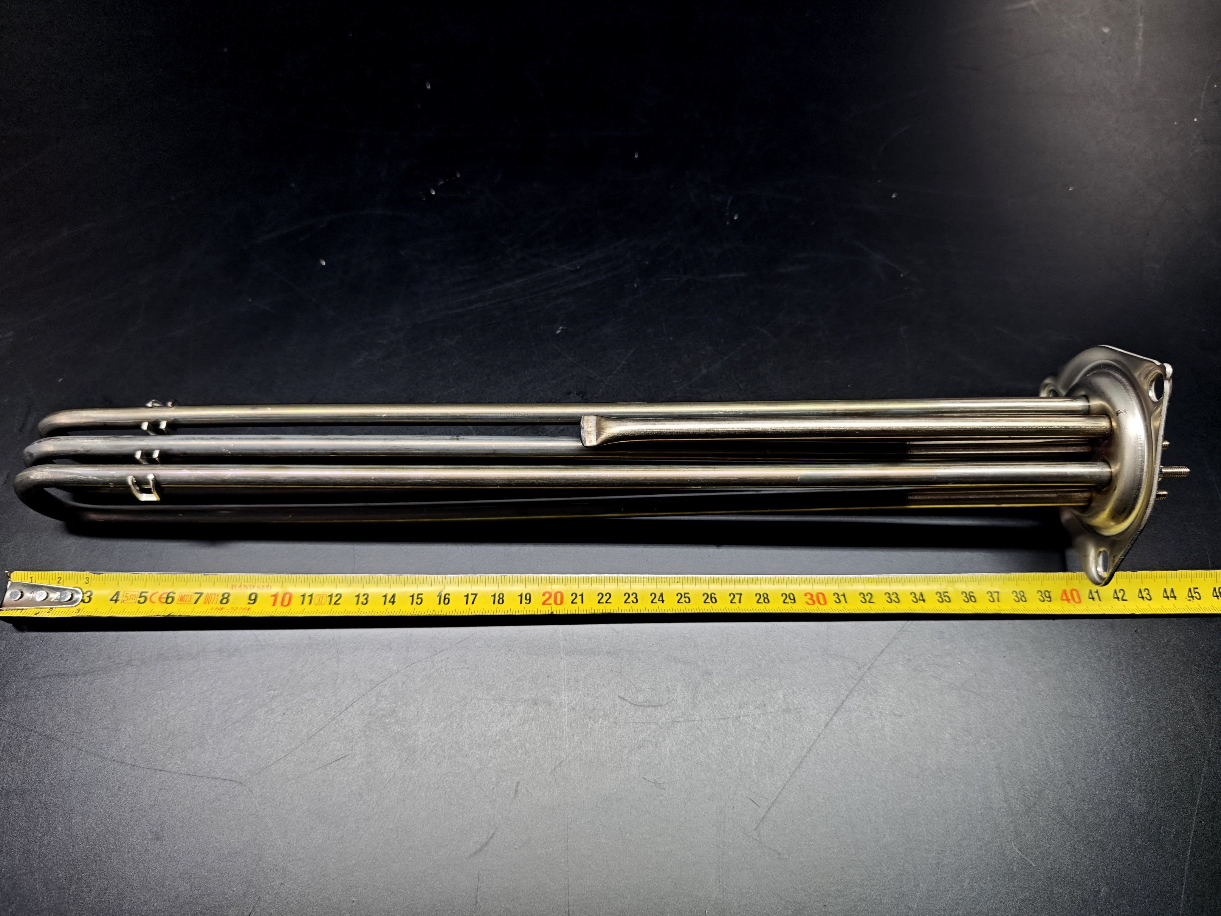 16.RICA Heating ElementsRICA R 5073556 Triangular Flange Immersion Heating Element 230V/400V 9000W Metric Screw Connection With Pocket 40cm CR304RICA R 5073556 Triangular Flange Immersion Heating Element 230V/400V 9000W Metric Screw Connection With Pocket 40cm CR304