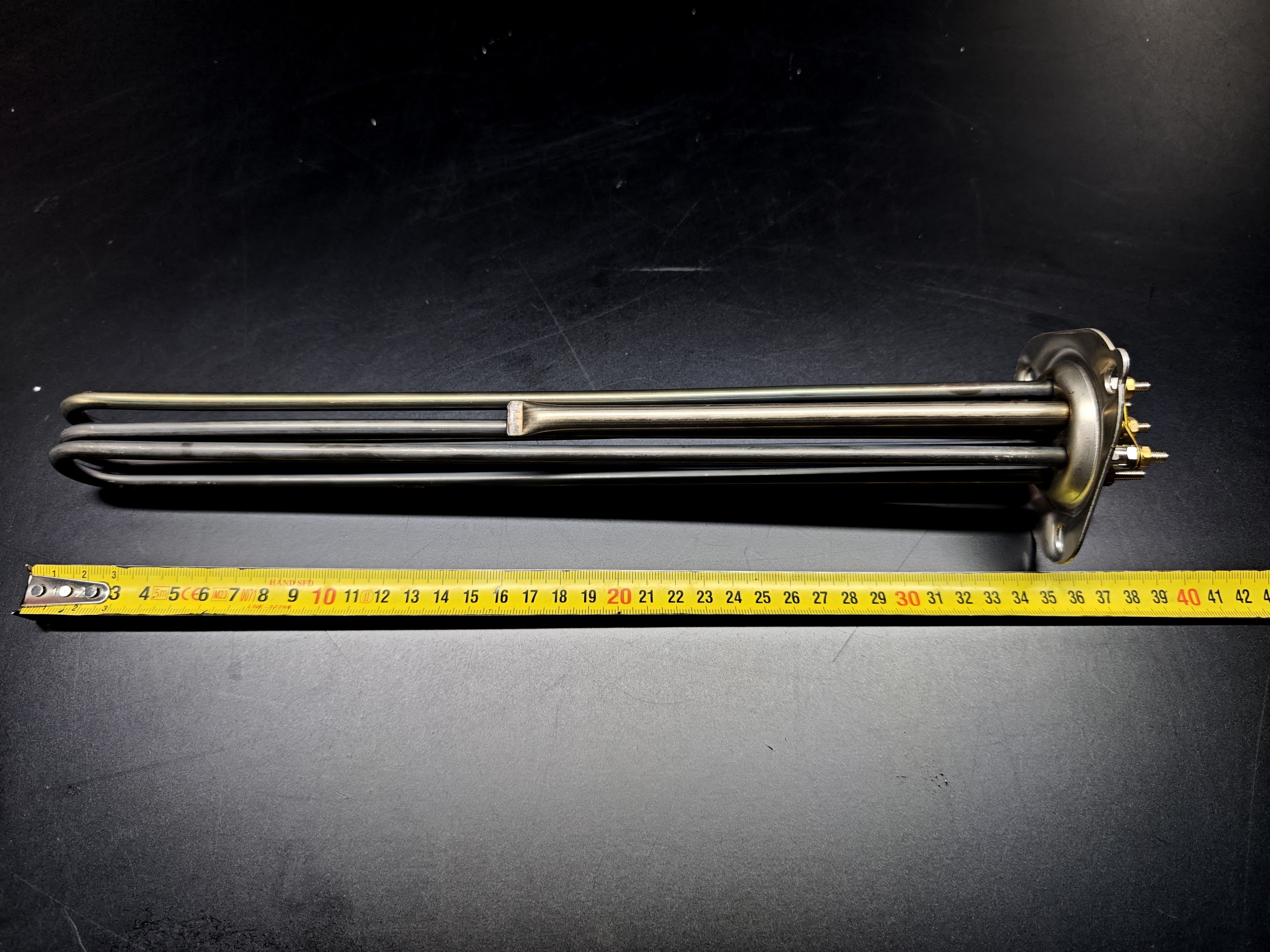 16.RICA Heating ElementsRICA R 5259250 Triangular Flange Immersion Heating Element 230V/400V 6000W Metric Screw Connection With Pocket 35cm CR304RICA R 5259250 Triangular Flange Immersion Heating Element 230V/400V 6000W Metric Screw Connection With Pocket 35cm CR304
