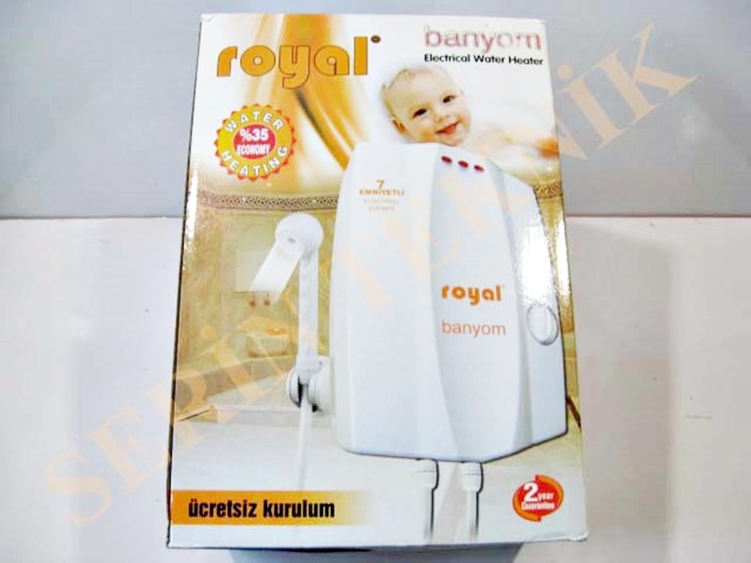 Royal Banyom Elektrikli Şofben Ani Su Isıtıcısı