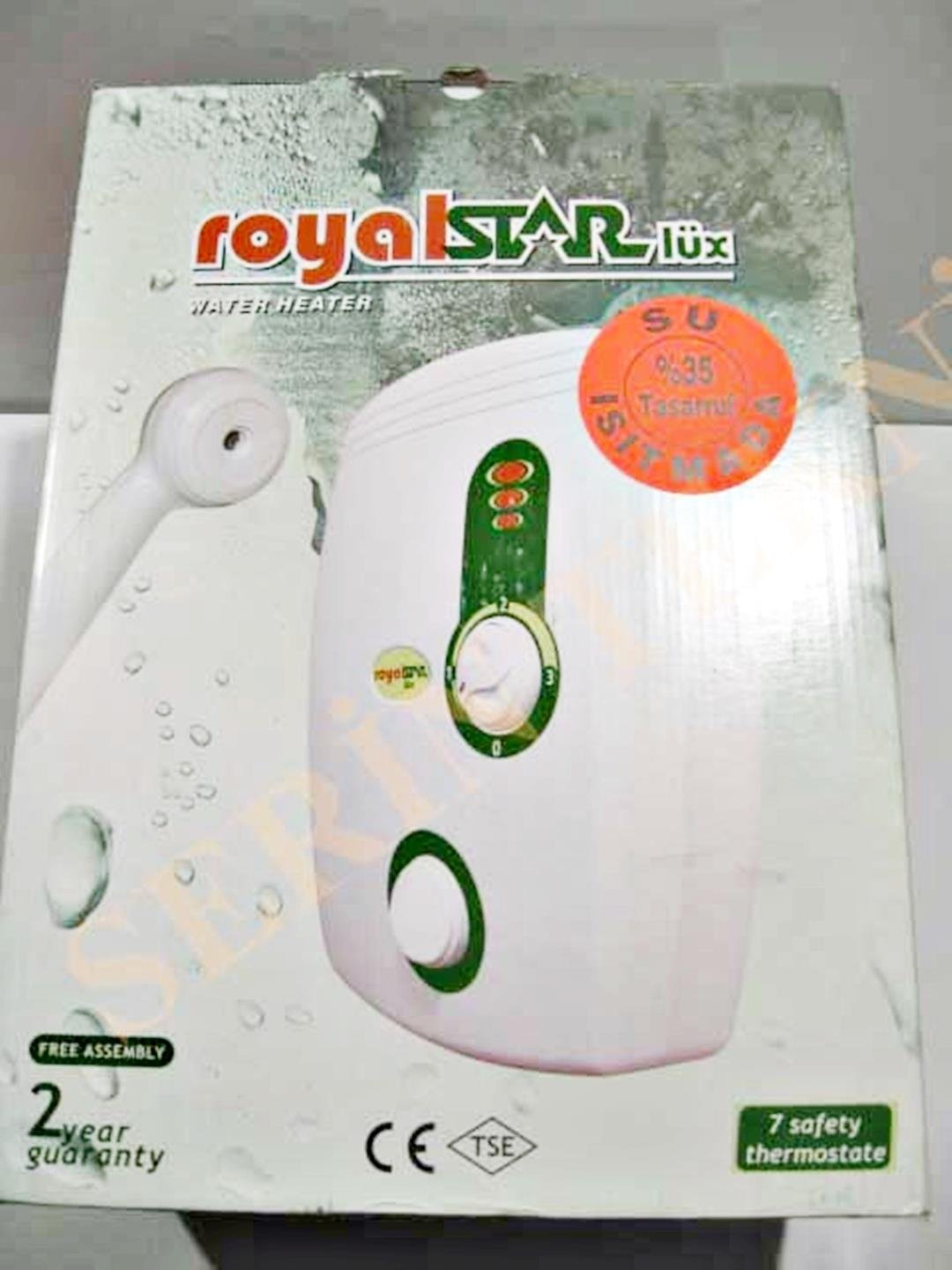 Royal Starlüx Elektrikli Şofben Ani Su Isıtıcısı