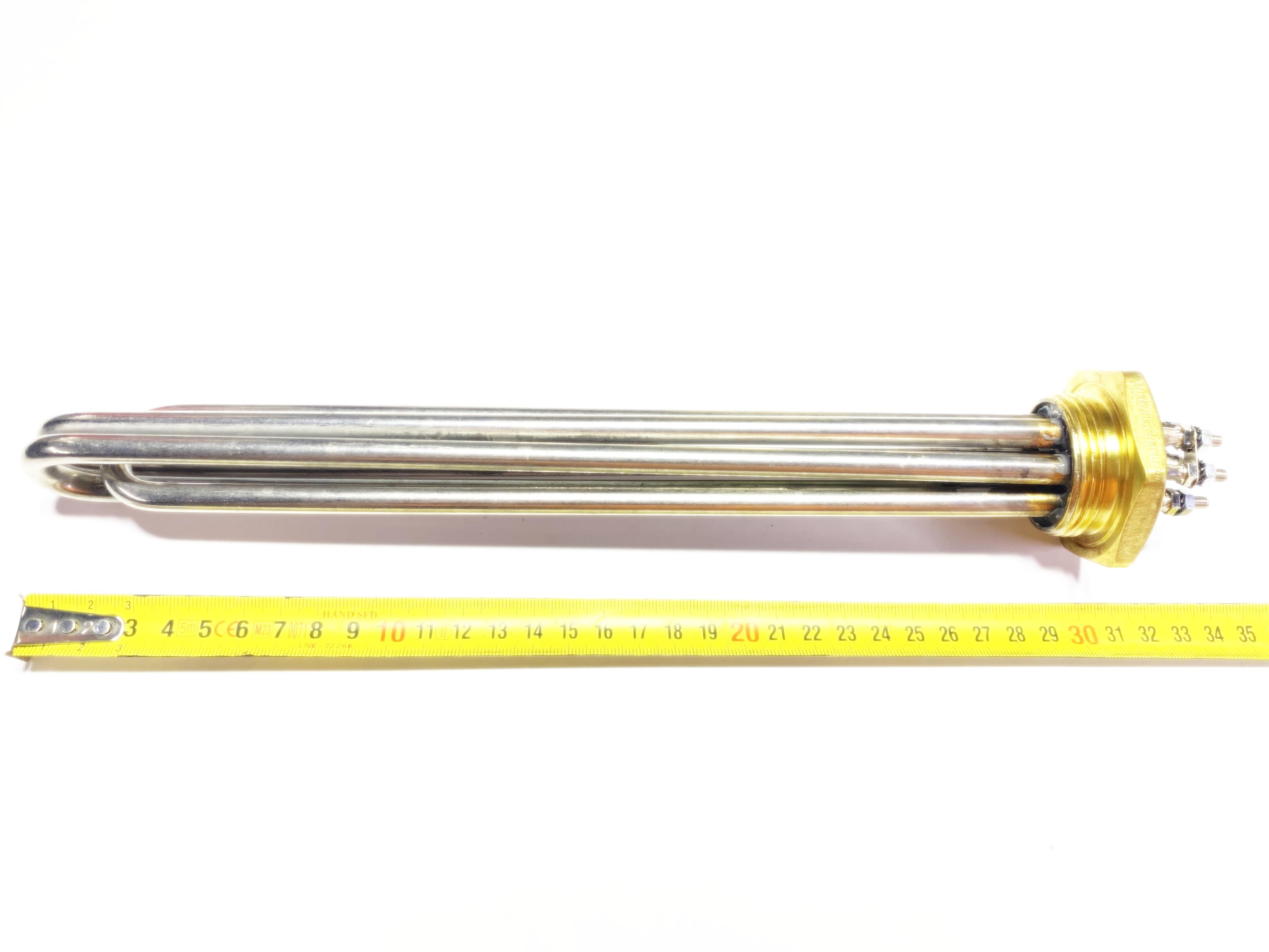 01.Solar Energy Heating ElementsSern 30cm 7500W 1-1/4 Inch CR304 Stainless Steel Industrial Heating Element – 380V 3-Phase | Non-ThermostaticSern 30cm 7500W 1-1/4 Inch CR304 Stainless Steel Industrial Heating Element – 380V 3-Phase | Non-Thermostatic