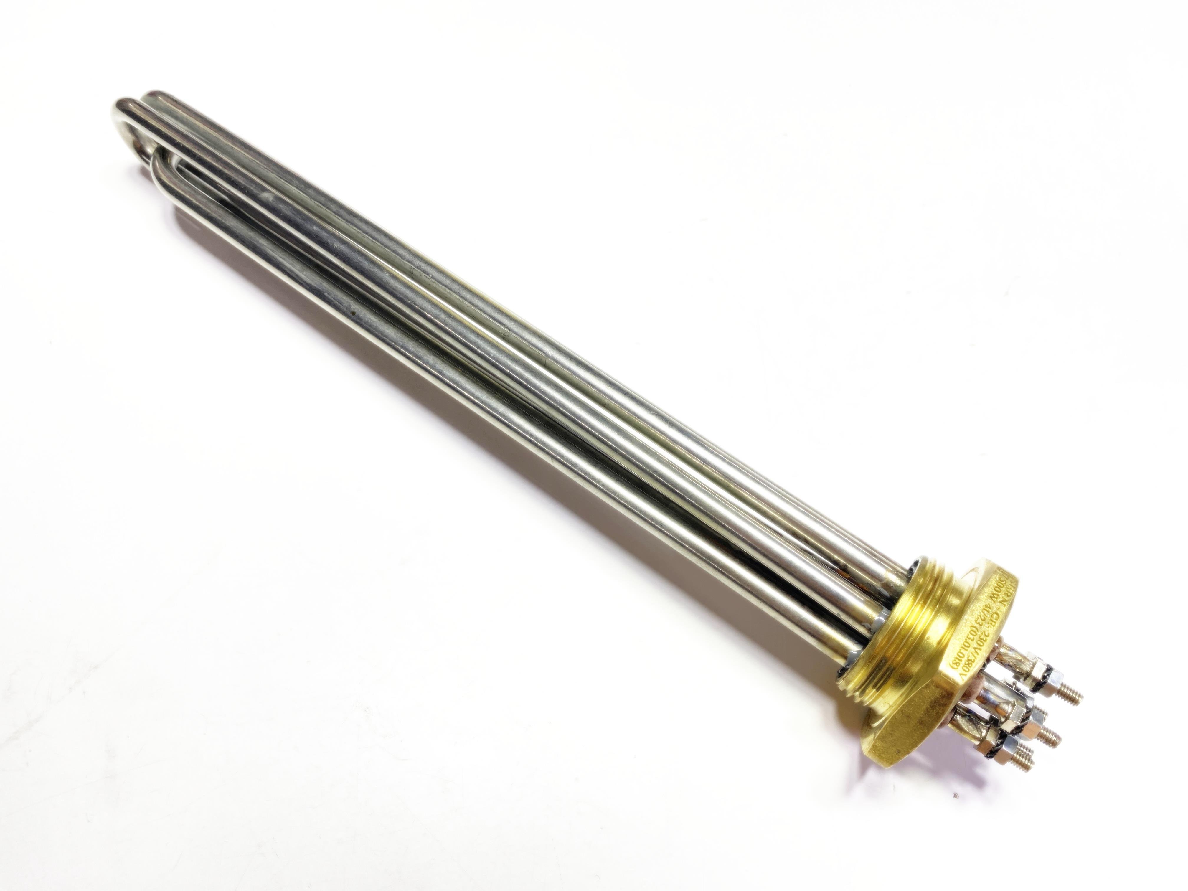 01.Solar Energy Heating ElementsSern 30cm 7500W 1-1/4 Inch CR304 Stainless Steel Industrial Heating Element – 380V 3-Phase | Non-ThermostaticSern 30cm 7500W 1-1/4 Inch CR304 Stainless Steel Industrial Heating Element – 380V 3-Phase | Non-Thermostatic