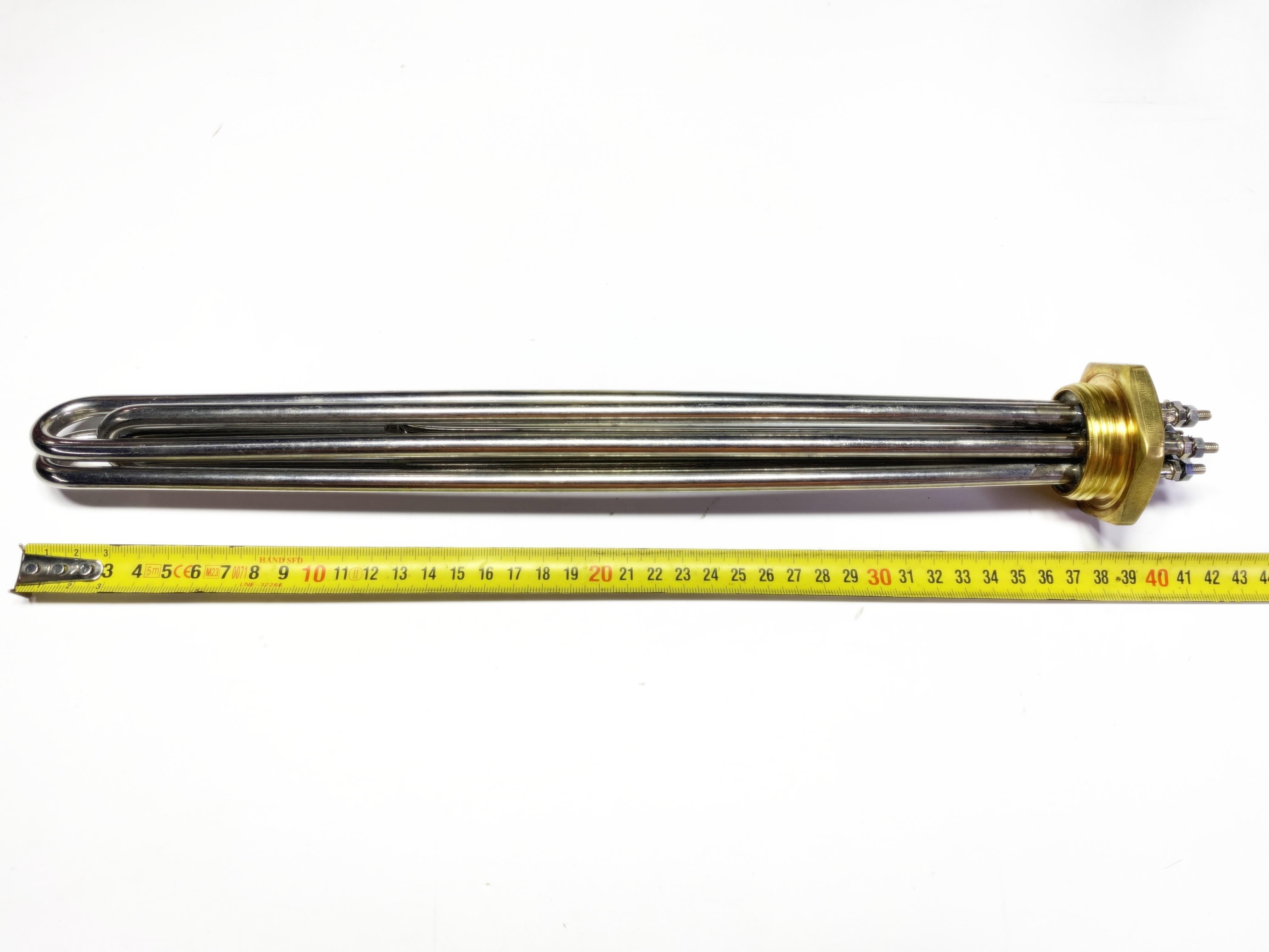 01.Solar Energy Heating ElementsSern 38cm 9000W 1-1/4 Inch CR304 Stainless Steel Industrial Heating Element – 380V 3-Phase | Non-ThermostaticSern 38cm 9000W 1-1/4 Inch CR304 Stainless Steel Industrial Heating Element – 380V 3-Phase | Non-Thermostatic