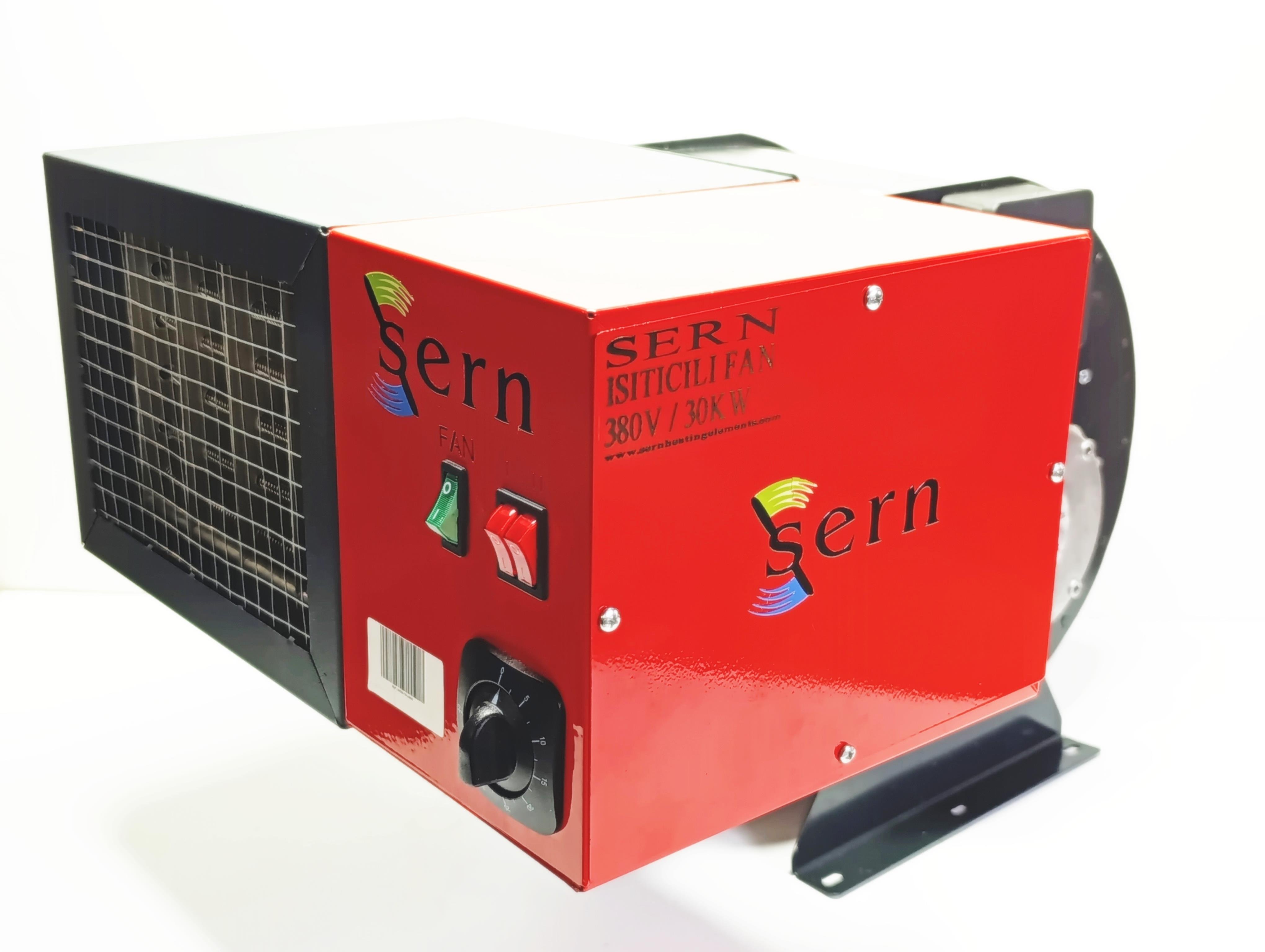 01.FI Series Fan HeatersSERN Electric Fan Heater FI 30 Model 30kW 380V 2200m³/h 350m² 2-Stage Heating + Fan + ThermostatSERN Electric Fan Heater FI 30 Model 30kW 380V 2200m³/h 350m² 2-Stage Heating + Fan + Thermostat