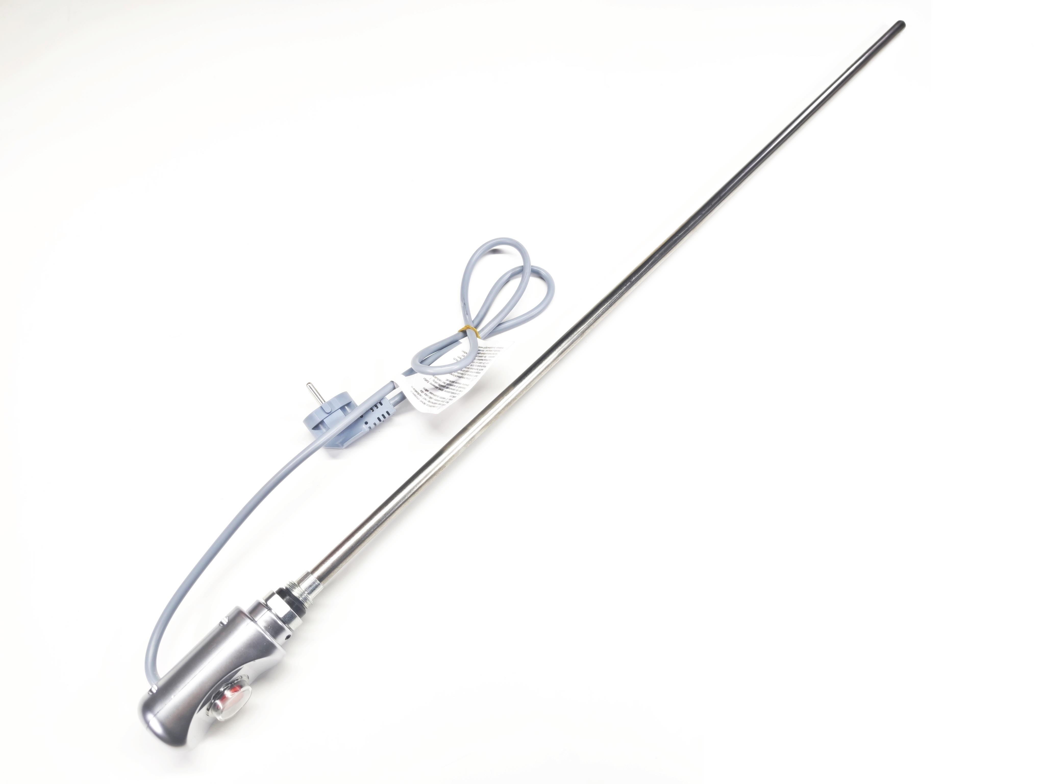 05.On/Off Switch Towel Radiator Heating ElementsSERN HP03 Towel Rail Heating Element 1500W 230V 900mm Grey Plug-in with On/Off Switch 80°C Safety Thermostat CR304 1/2