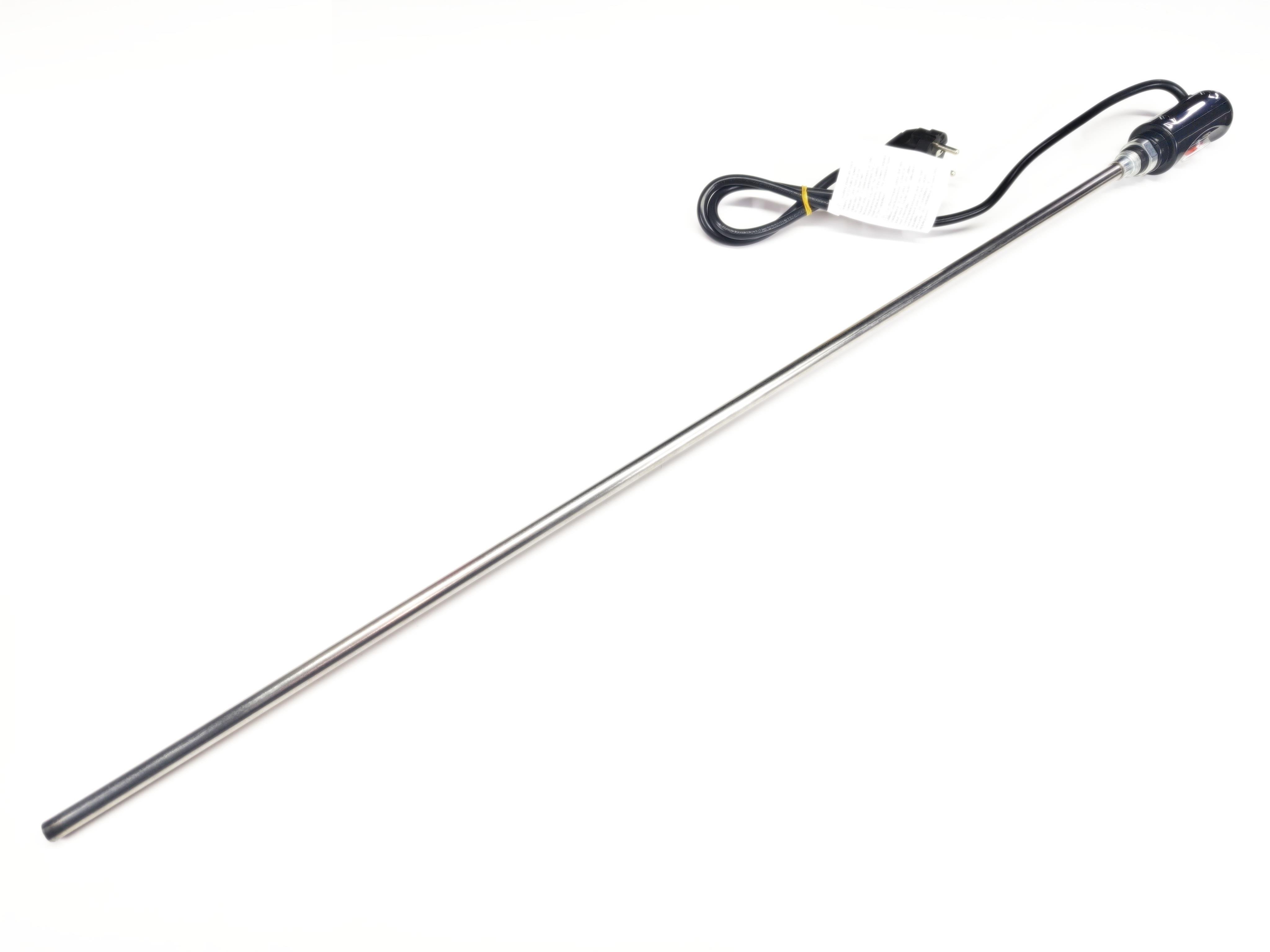 05.On/Off Switch Towel Radiator Heating ElementsSERN HP03 Towel Rail Heating Element 1500W 230V 900mm Black Plug-in with On/Off Switch 80°C Safety Thermostat CR304 1/2