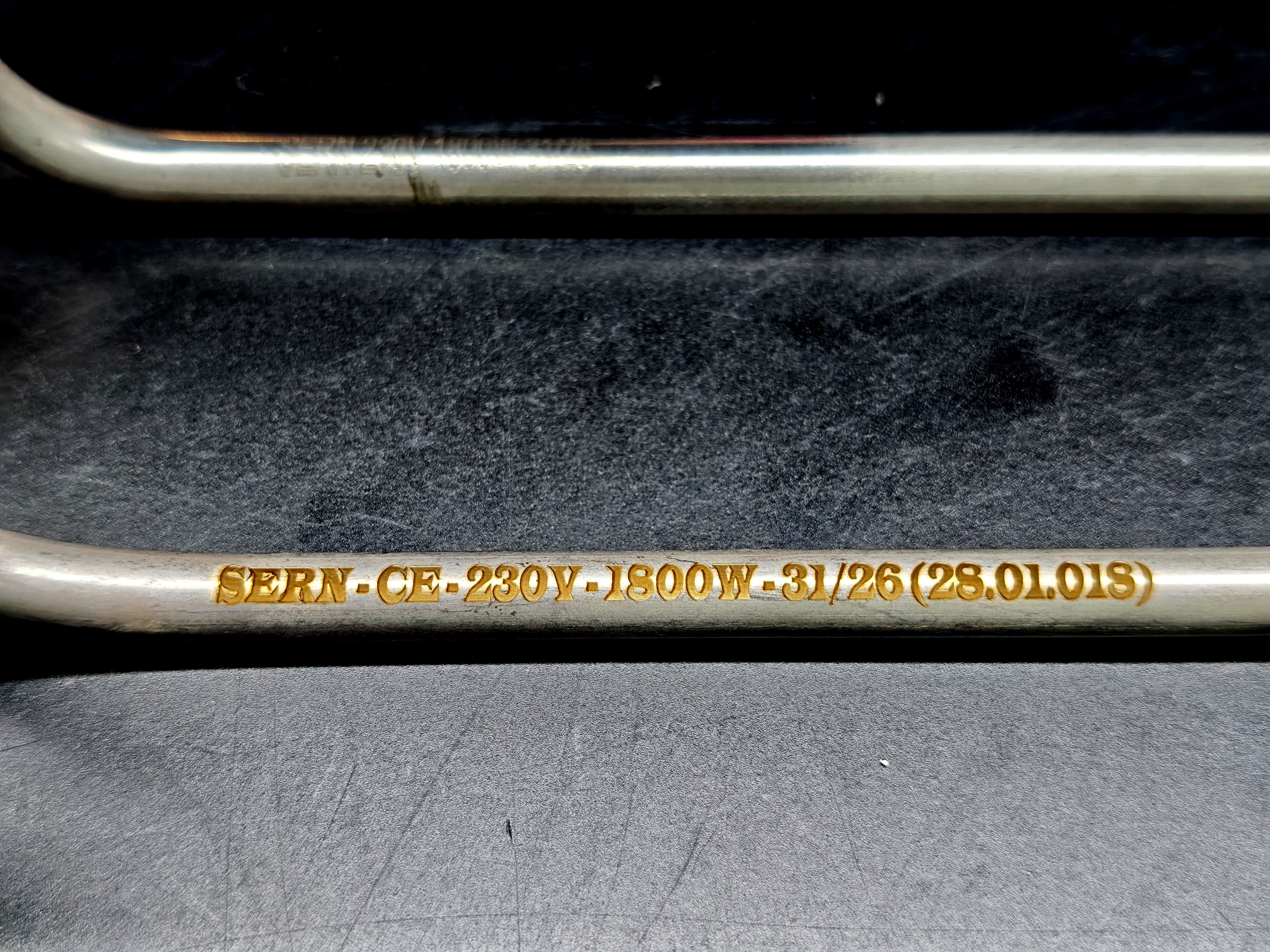 01.Chrome 304 Quality ResistorsSERN Industrial Kitchen Heating Element 230V 1800W 35cm CR304SERN Industrial Kitchen Heating Element 230V 1800W 35cm CR304