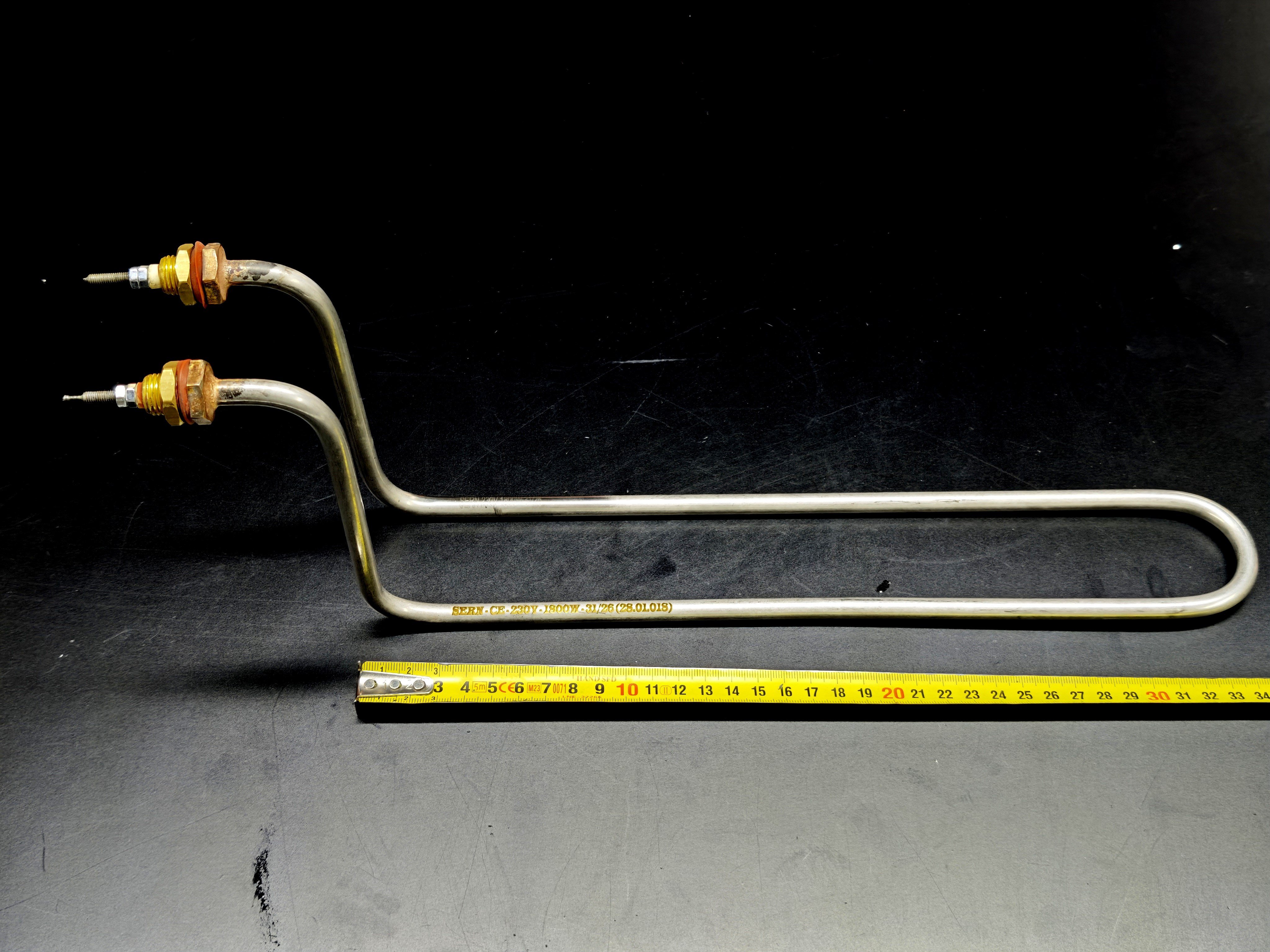 01.Chrome 304 Quality ResistorsSERN Industrial Kitchen Heating Element 230V 1800W 35cm CR304SERN Industrial Kitchen Heating Element 230V 1800W 35cm CR304