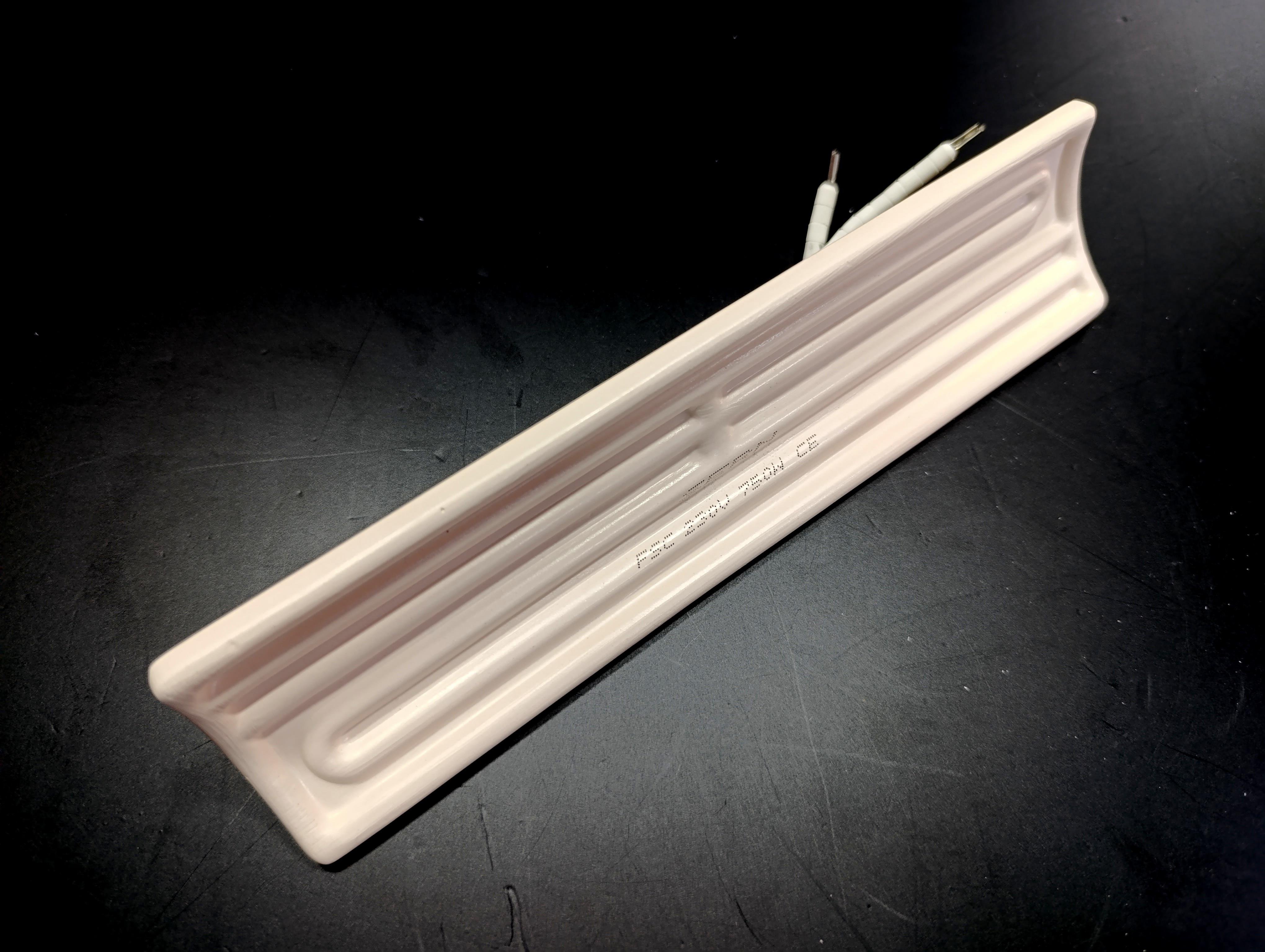 04.Concave (White) Ceramic resistorsSERN Infrared Ceramic Heater Element Concave 245x60mm 750W 230V White – FSC ModelSERN Infrared Ceramic Heater Element Concave 245x60mm 750W 230V White – FSC Model
