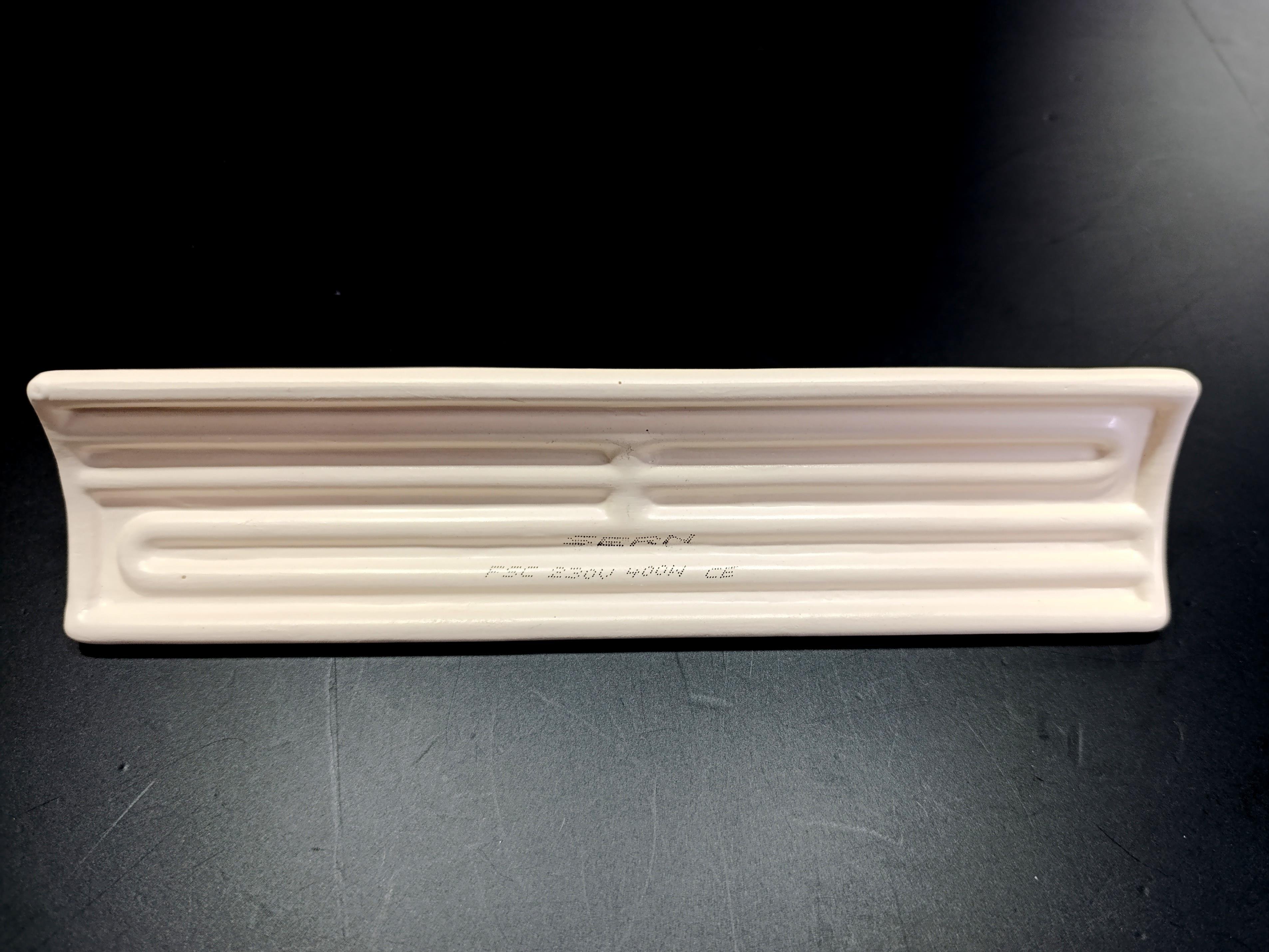 04.Concave (White) Ceramic resistorsSERN Infrared Ceramic Heater Element Concave 245x60mm 400W 230V White – FSC ModelSERN Infrared Ceramic Heater Element Concave 245x60mm 400W 230V White – FSC Model