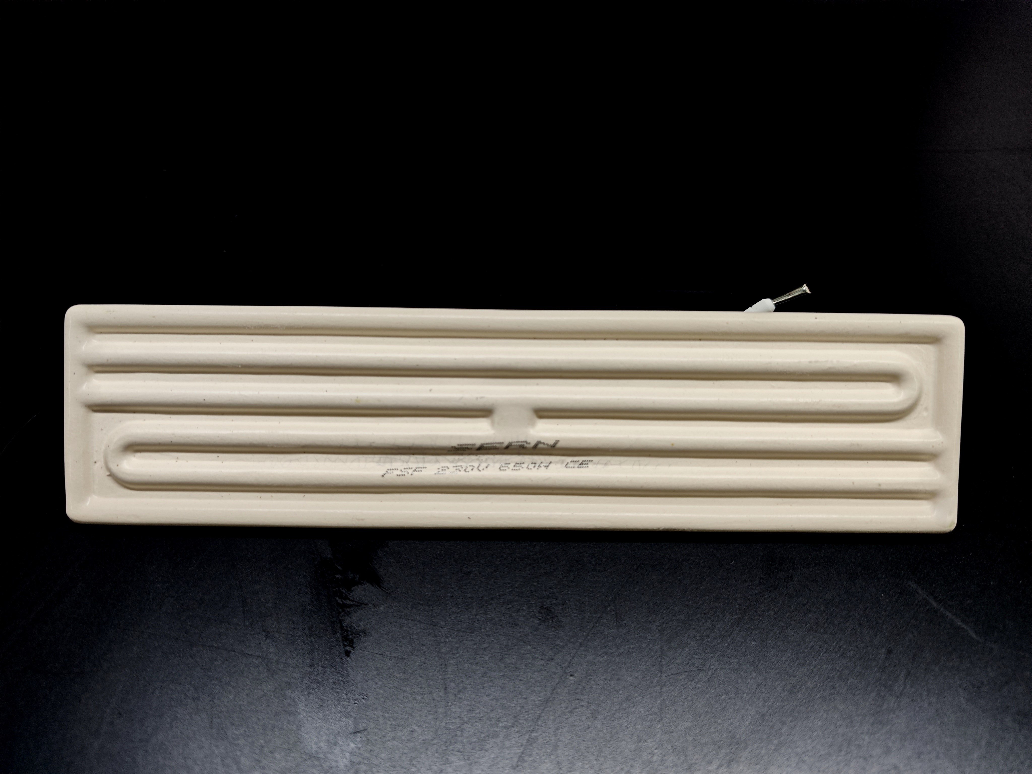 01.Plain (White) Ceramics ResistancesSERN Infrared Ceramic Heater Element Flat 245x60mm 650W 230V White – FSF ModelSERN Infrared Ceramic Heater Element Flat 245x60mm 650W 230V White – FSF Model