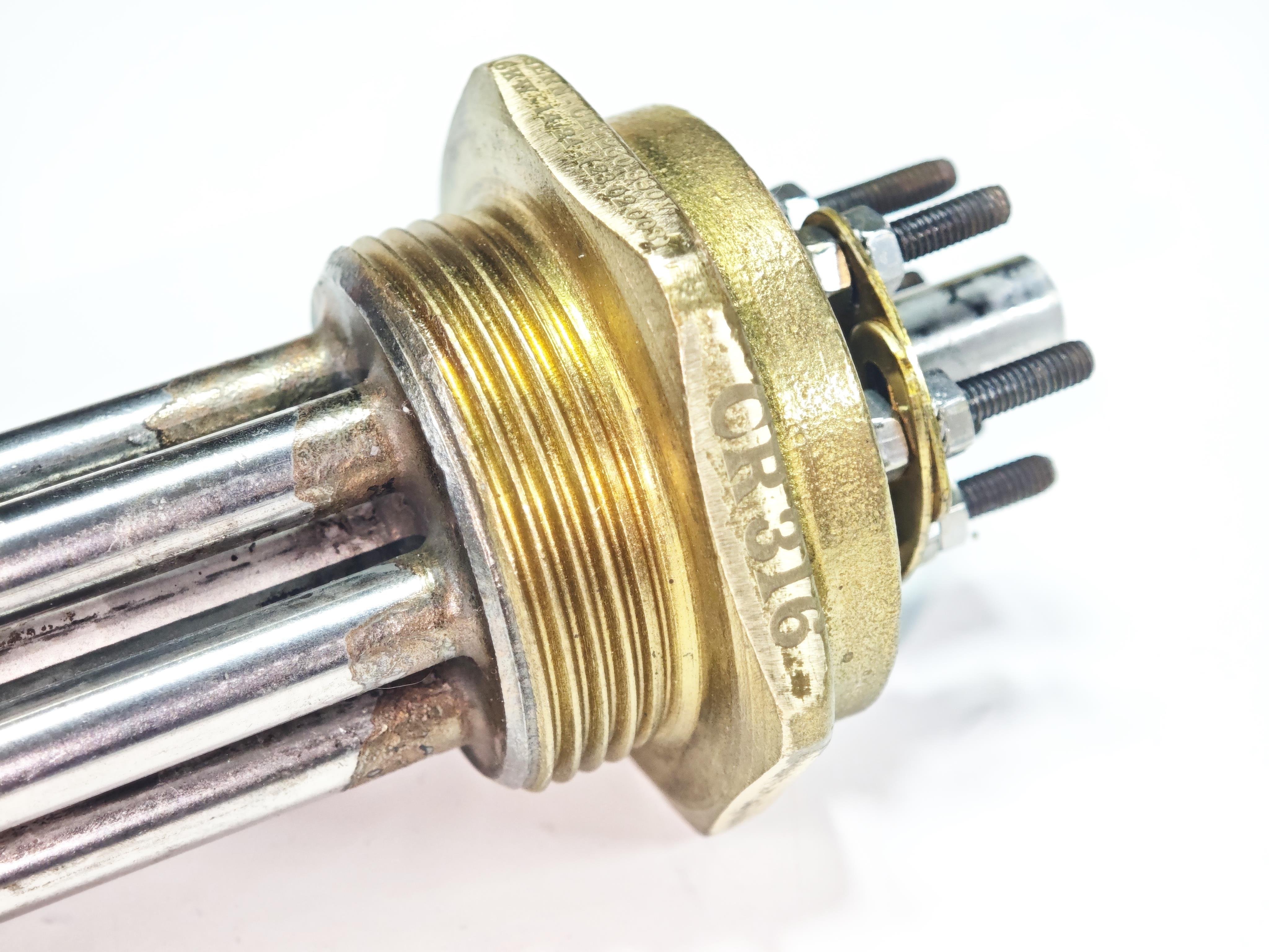 02.316Cr Three-Phase Head HeatersSERN PRIME 1.5 Inch 316 Stainless Steel 6KW Three Phase Immersion Heater Head 380V 30cmSERN PRIME 1.5 Inch 316 Stainless Steel 6KW Three Phase Immersion Heater Head 380V 30cm