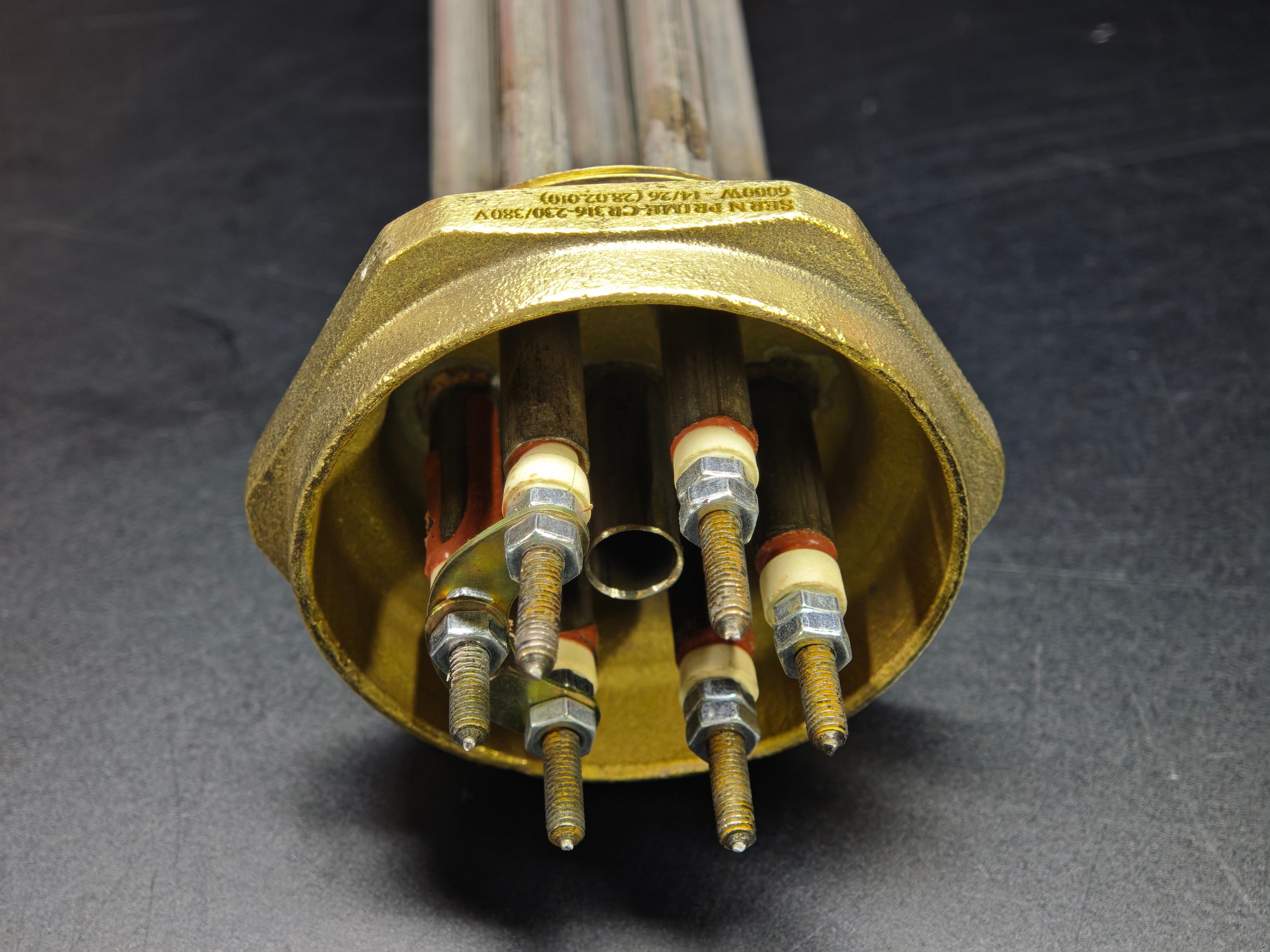 02.Chrome 316 Quality Heating ResistancesSERN PRIME 2 Inch Custom Head Immersion Heating Element 230V/380V 6000W 50cm Metric Terminals CR316SERN PRIME 2 Inch Custom Head Immersion Heating Element 230V/380V 6000W 50cm Metric Terminals CR316