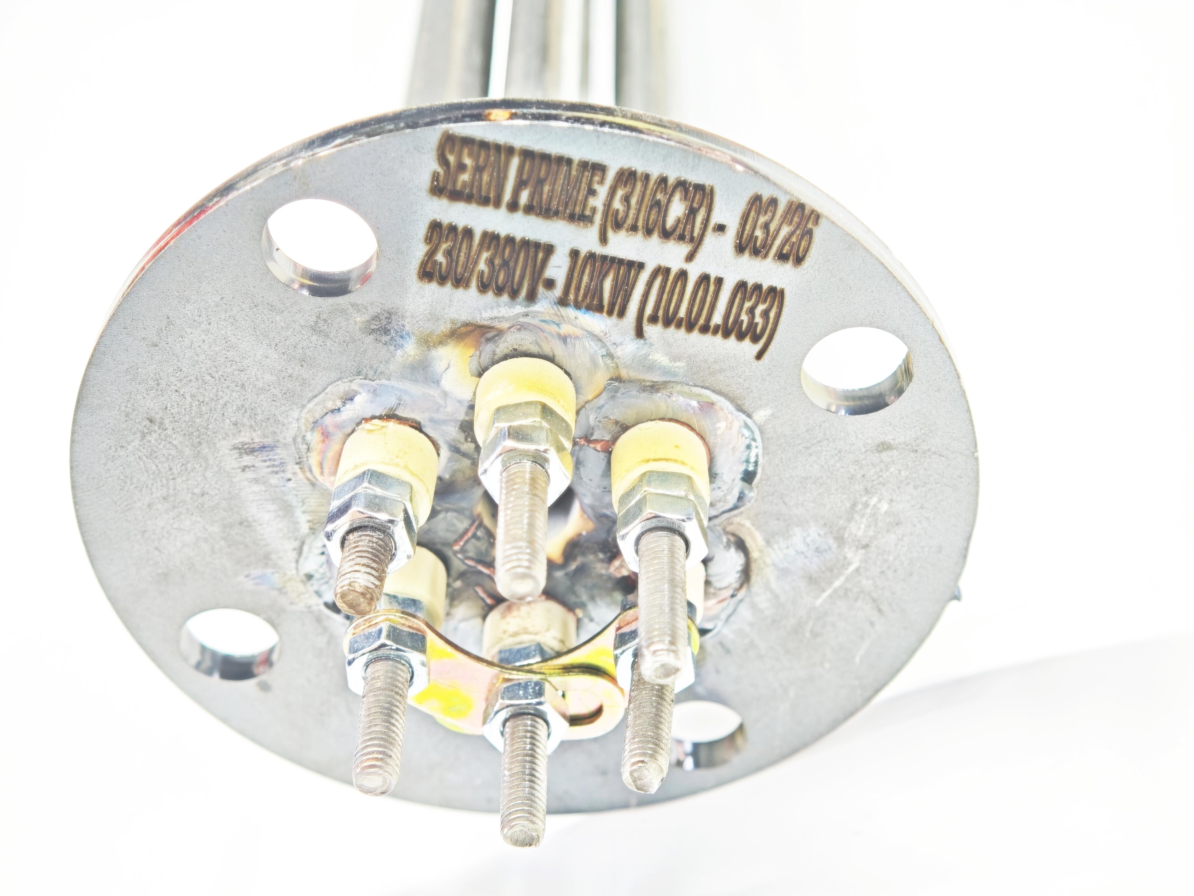 01.Water Heater Spare PartsSERN PRIME 33cm 10 KW CR316 Electric Immersion Heater Element 380V Three-Phase Compatible with Termodiyar Electric BoilersSERN PRIME 33cm 10 KW CR316 Electric Immersion Heater Element 380V Three-Phase Compatible with Termodiyar Electric Boilers