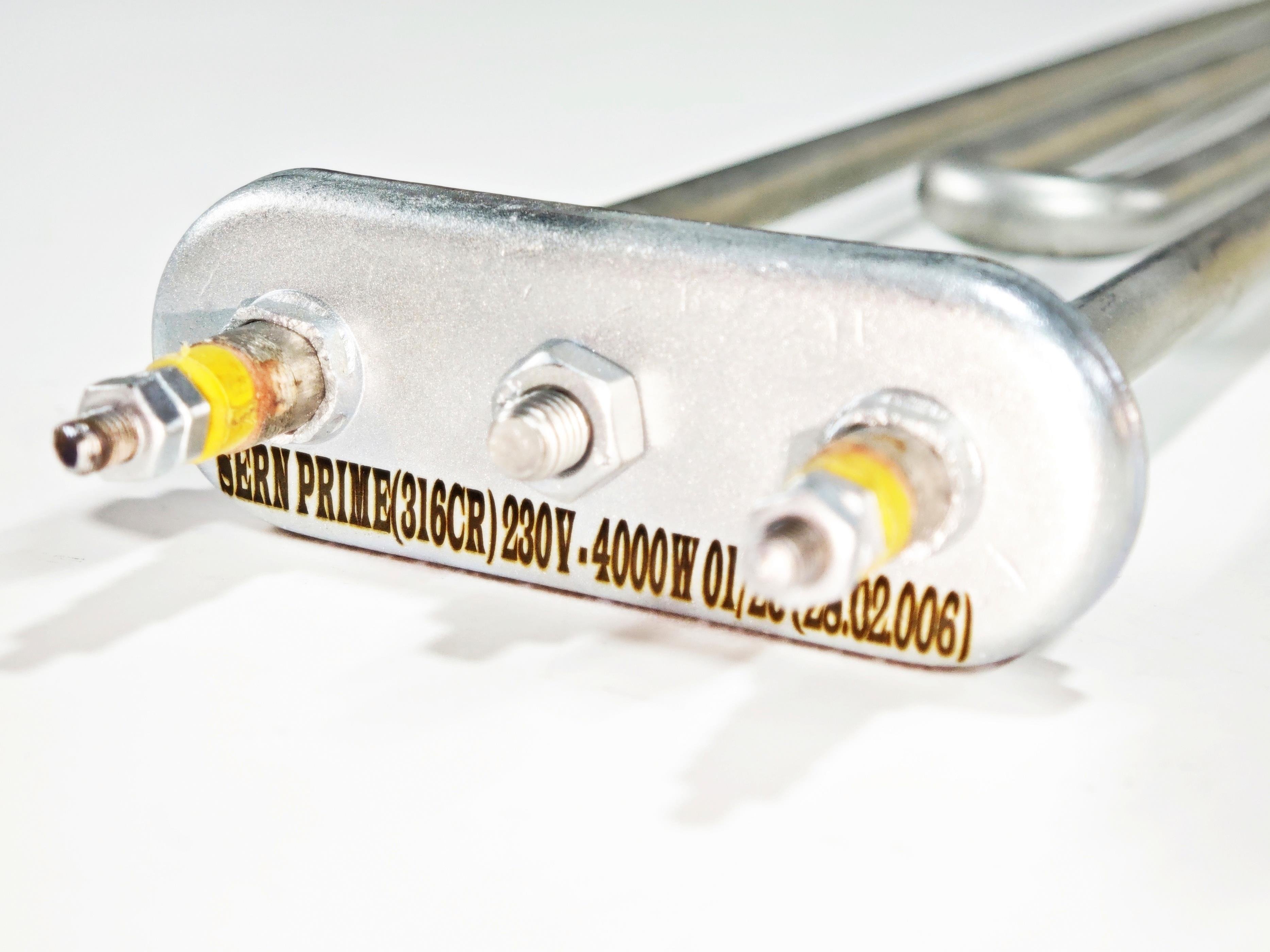 02.Chrome 316 Quality Heating ResistancesSERN PRIME 40 cm 4000W CR316 Stainless Steel Industrial Kitchen Tank Heating Element 230VSERN PRIME 40 cm 4000W CR316 Stainless Steel Industrial Kitchen Tank Heating Element 230V