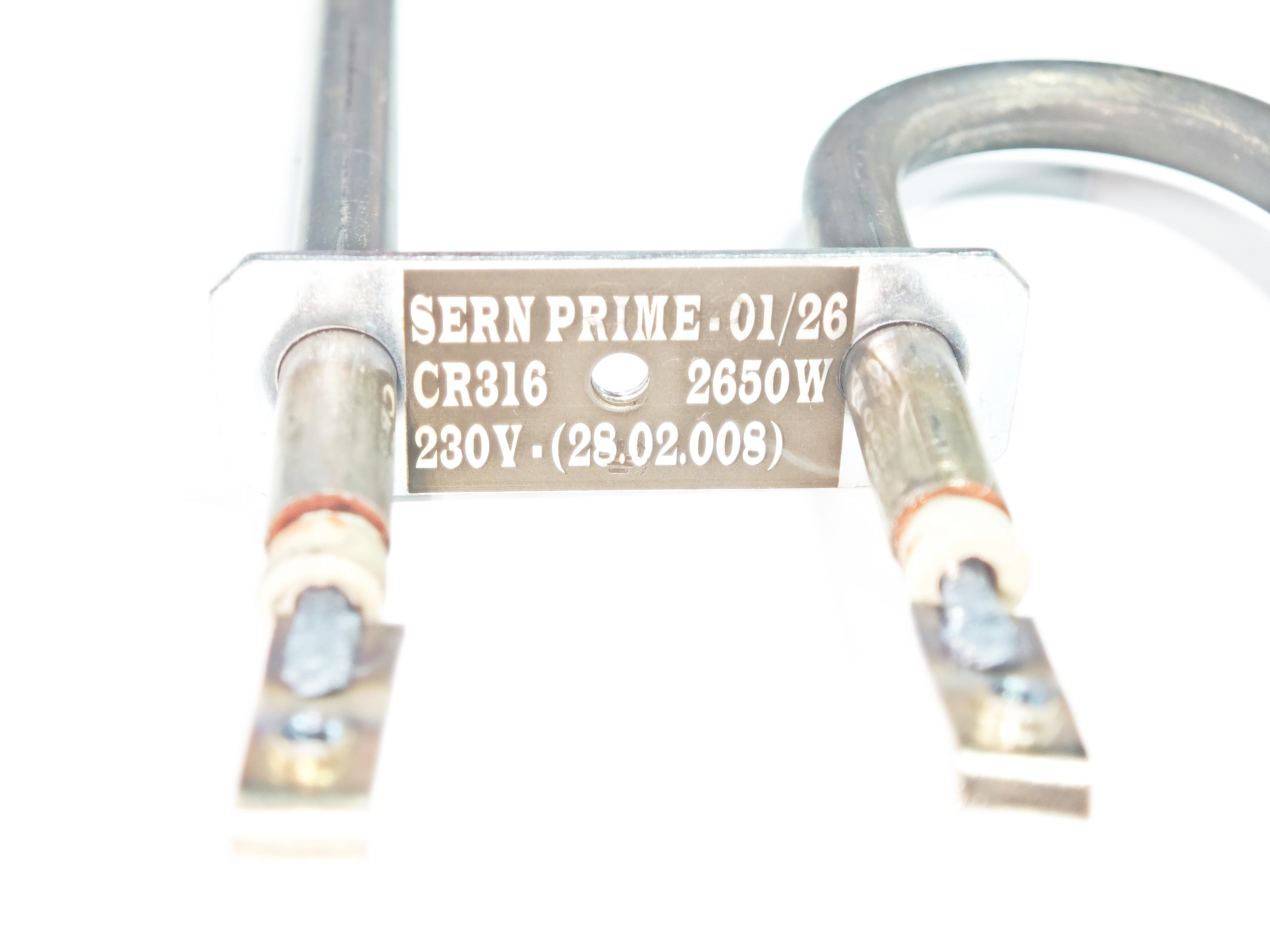 02.Chrome 316 Quality Heating ResistancesSERN PRIME Side Outlet Sauna & Turkish Bath Stove Heating Element Drawn CR316 Stainless Steel Tube 2650W 230VSERN PRIME Side Outlet Sauna & Turkish Bath Stove Heating Element Drawn CR316 Stainless Steel Tube 2650W 230V