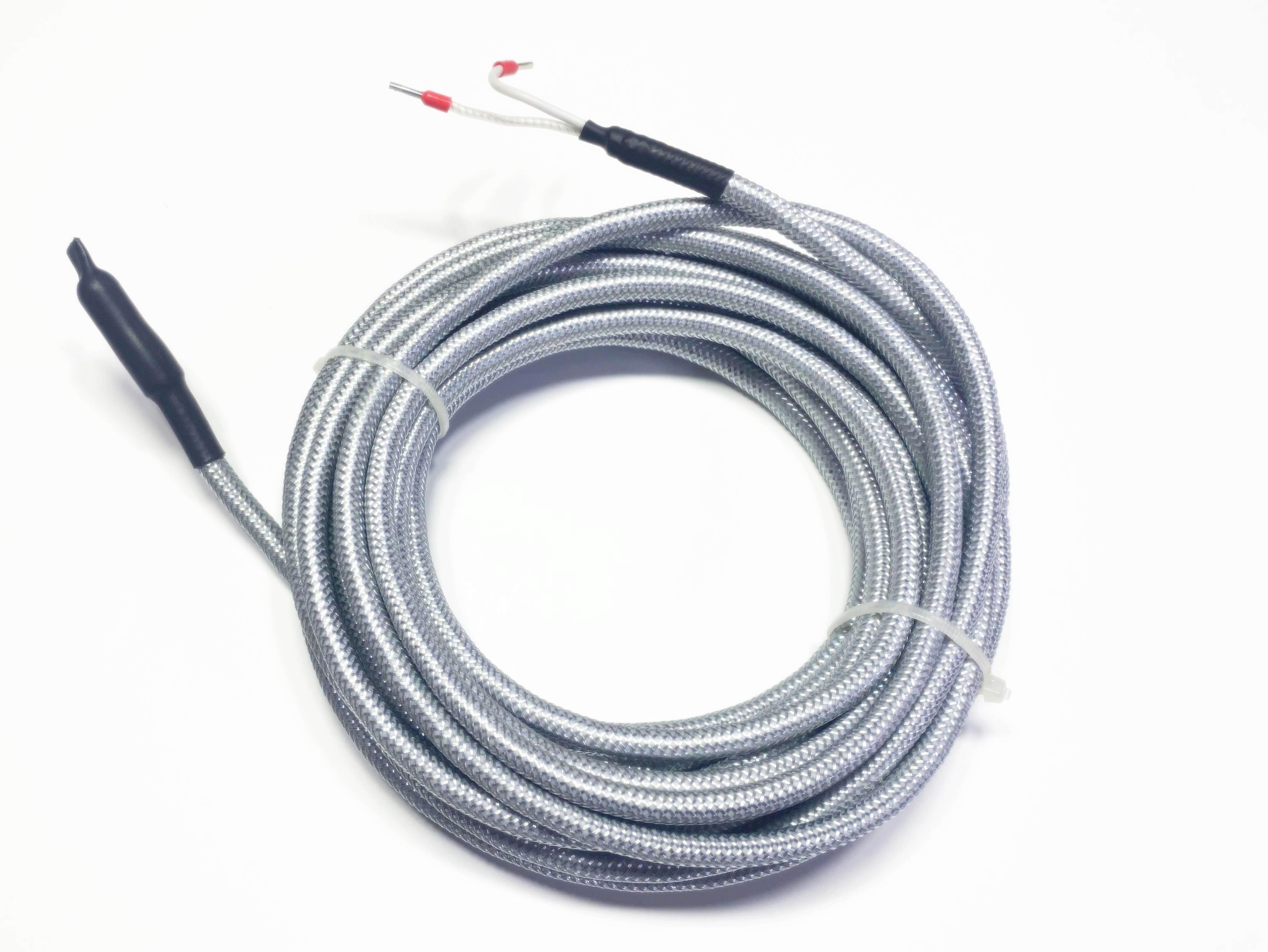 12.Industrial Process HeatersSERN Silicone Heating Cable with Metal Braid – 6m Heating Zone + 1m Cold Zone – 300W 230VSERN Silicone Heating Cable with Metal Braid – 6m Heating Zone + 1m Cold Zone – 300W 230V
