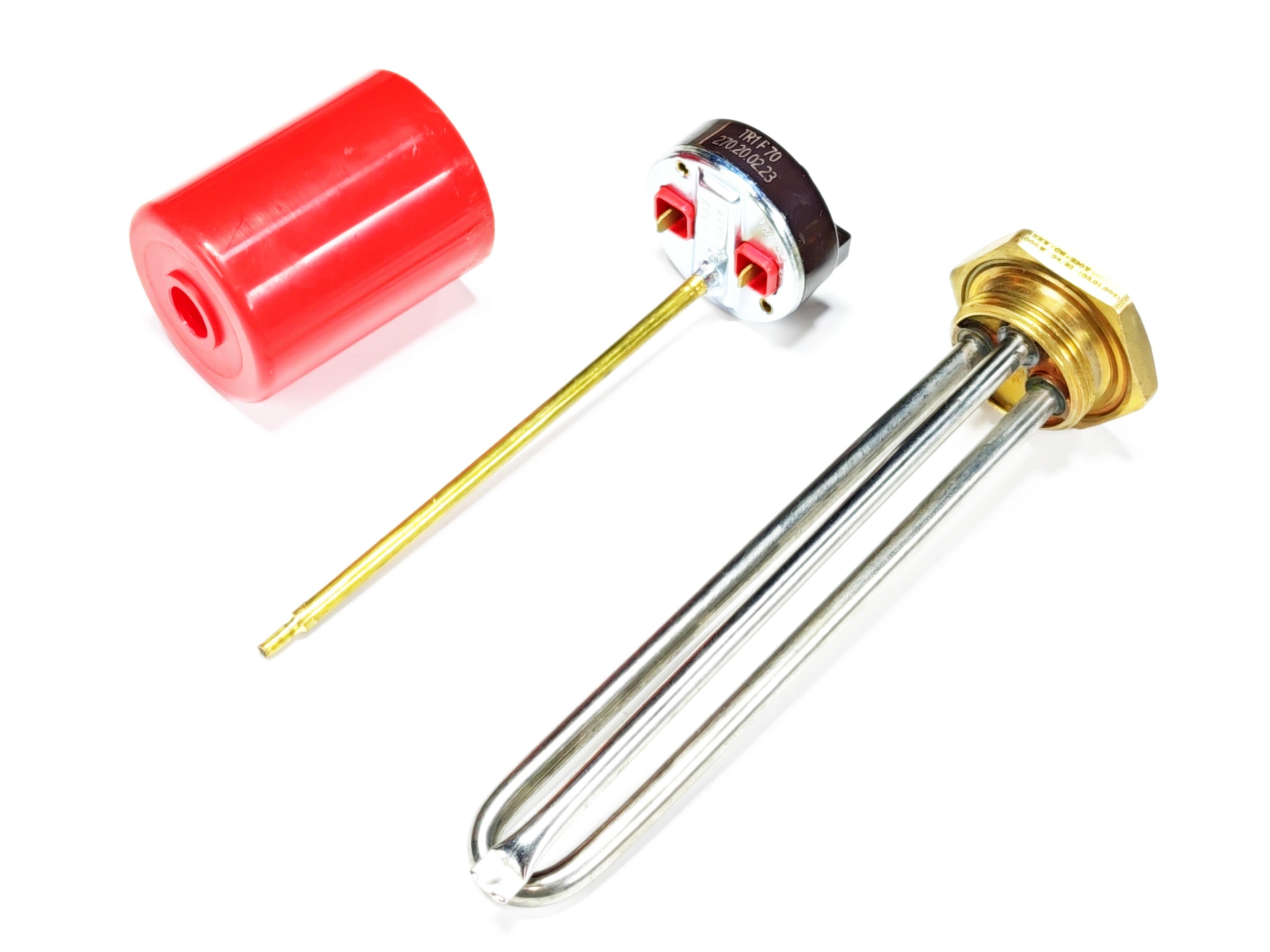 03.Resistance + Thermostat SetSern Solar Water Heater Kit – 20cm Chrome 1000W 230V Heating Element with Thermostat and CapSern Solar Water Heater Kit – 20cm Chrome 1000W 230V Heating Element with Thermostat and Cap