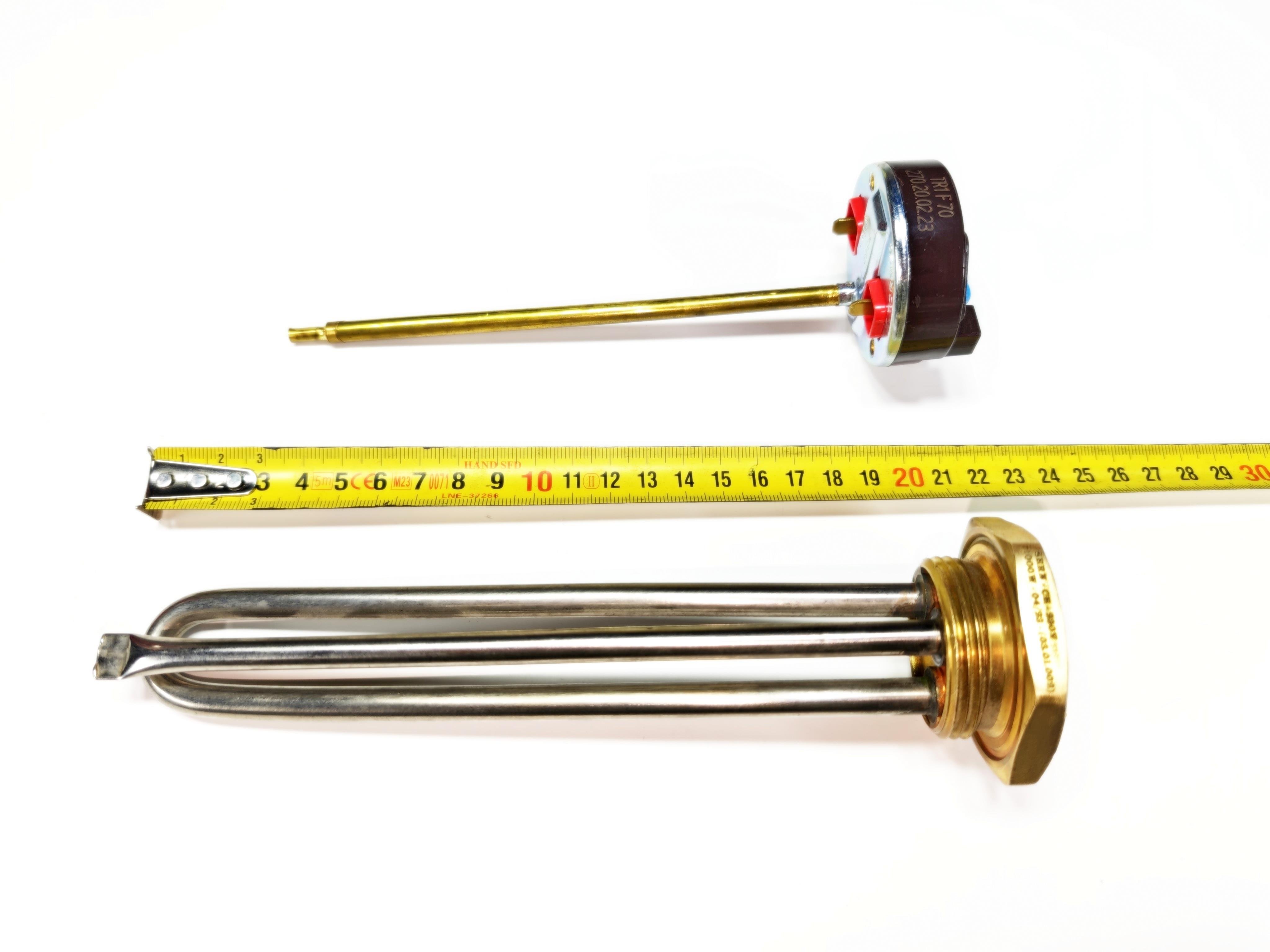 03.Resistance + Thermostat SetSern Solar Water Heater Kit – 20cm Chrome 1000W 230V Heating Element with Thermostat and CapSern Solar Water Heater Kit – 20cm Chrome 1000W 230V Heating Element with Thermostat and Cap